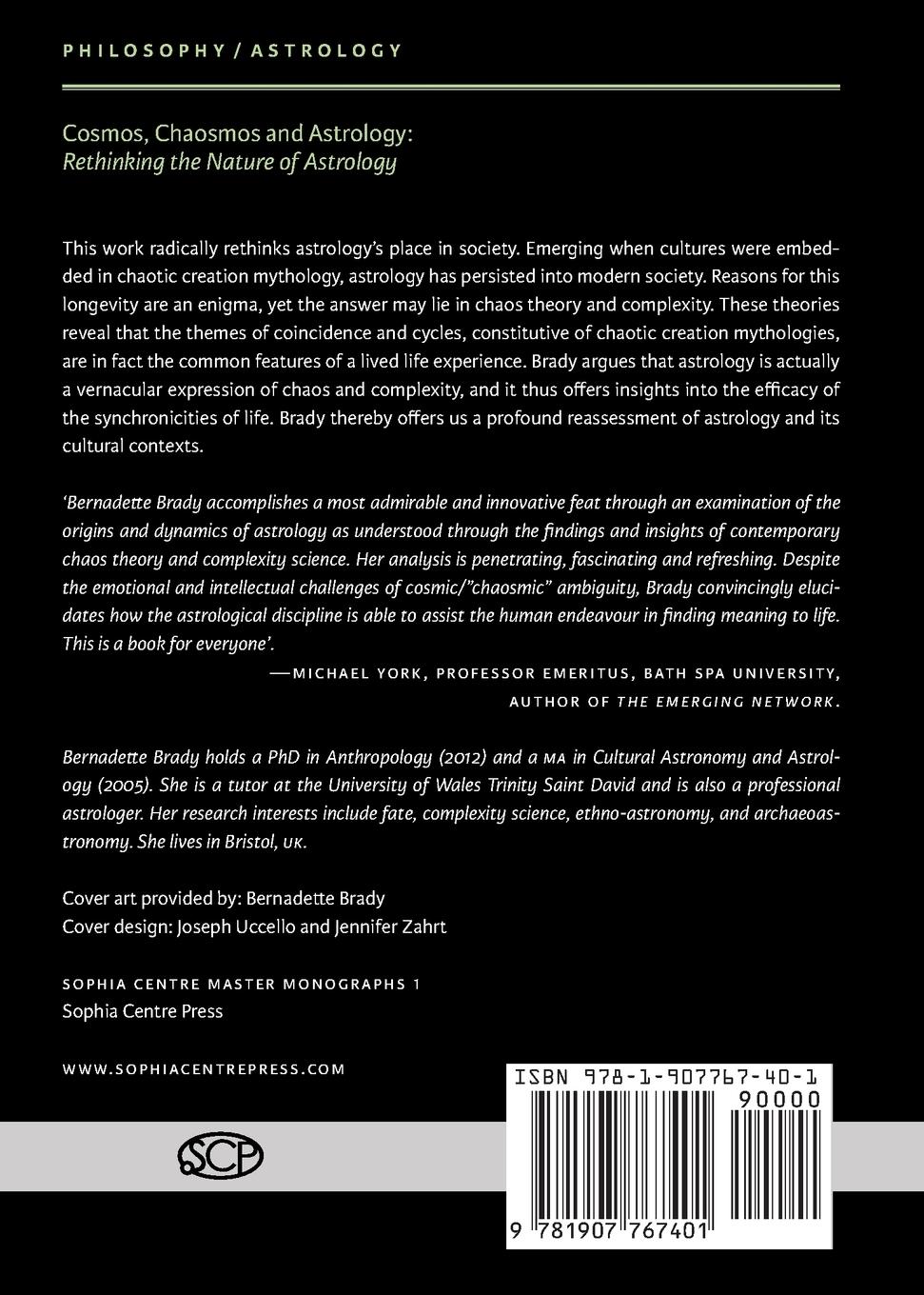 Rückseitencover Cosmos, Chaosmos and Astrology