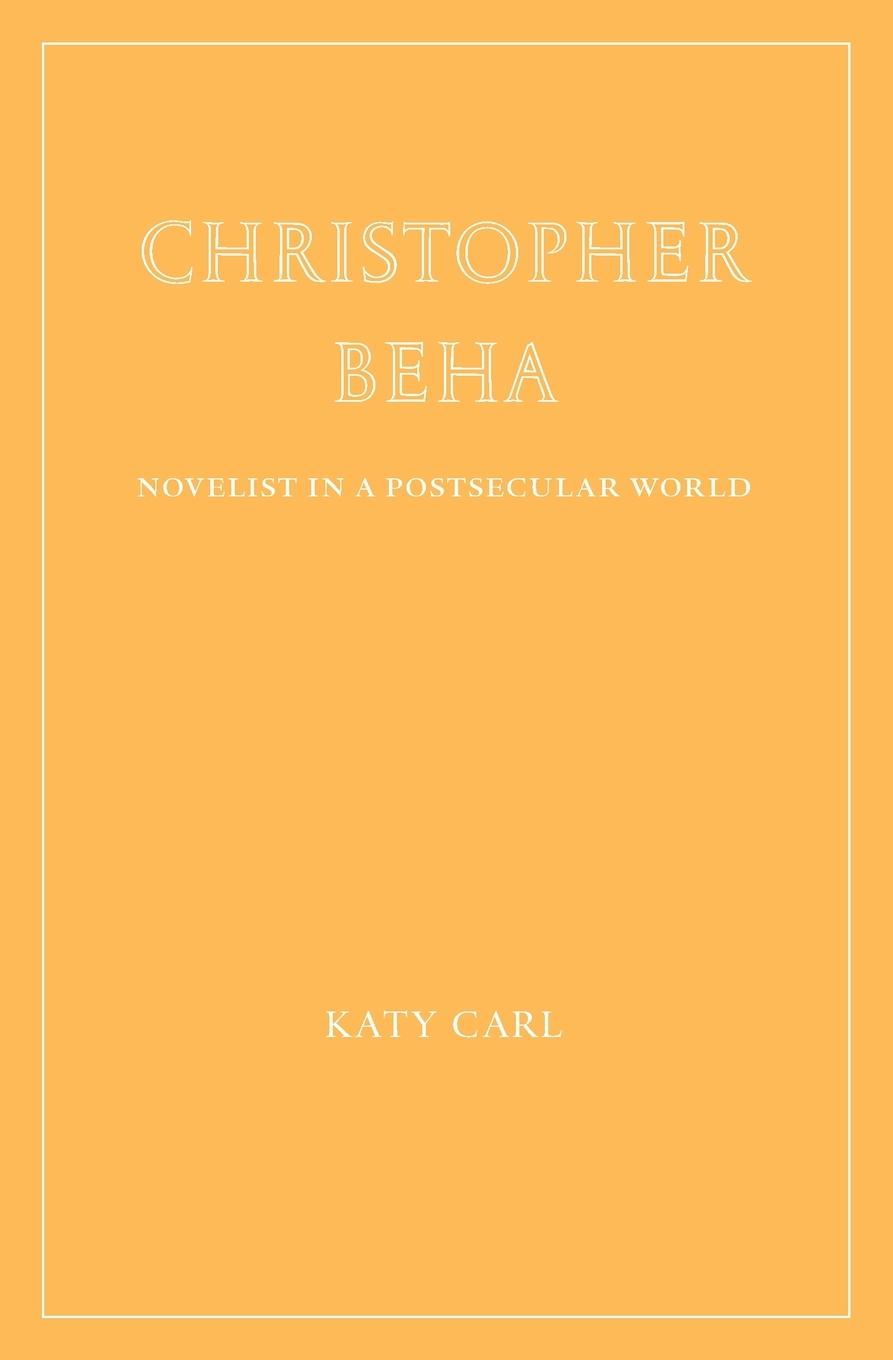 Vorderes Coverbild Christopher Beha