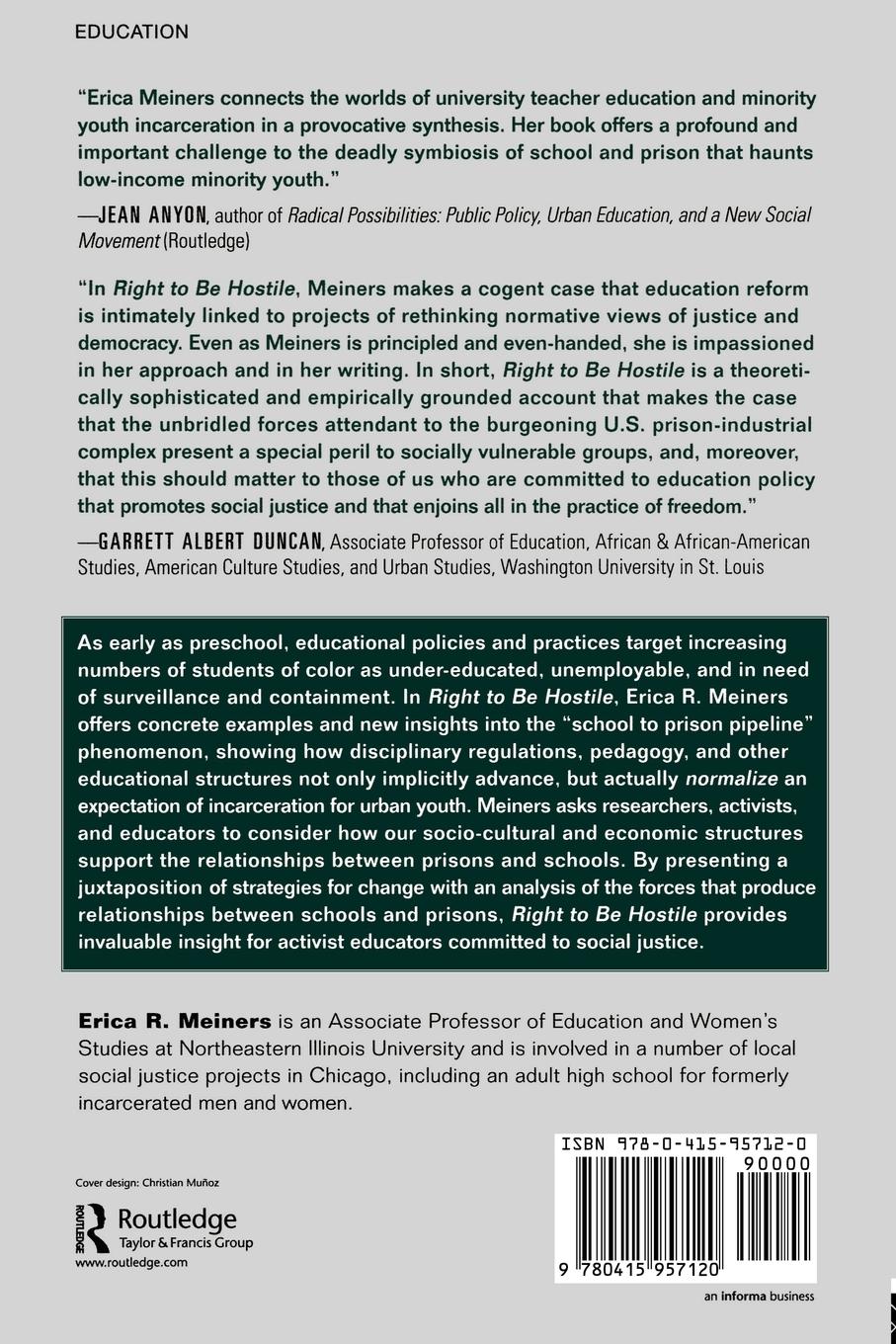 Rückseitencover Right to Be Hostile