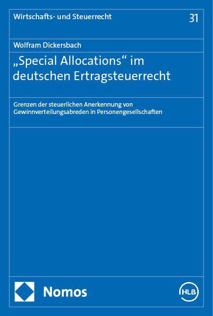 Vorderes Coverbild "Special Allocations" im deutschen Ertragsteuerrecht