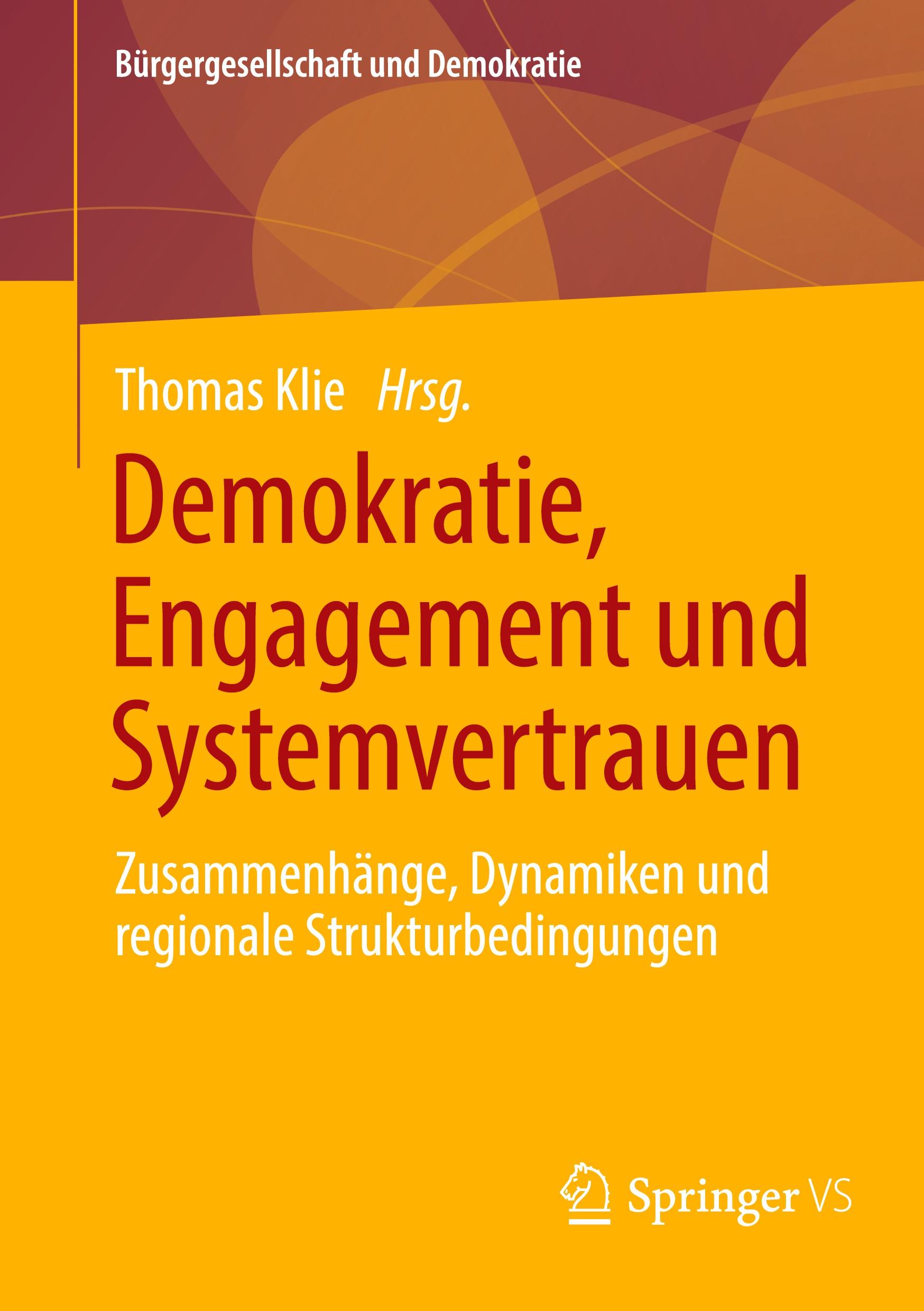 Vorderes Coverbild Demokratie, Engagement und Systemvertrauen