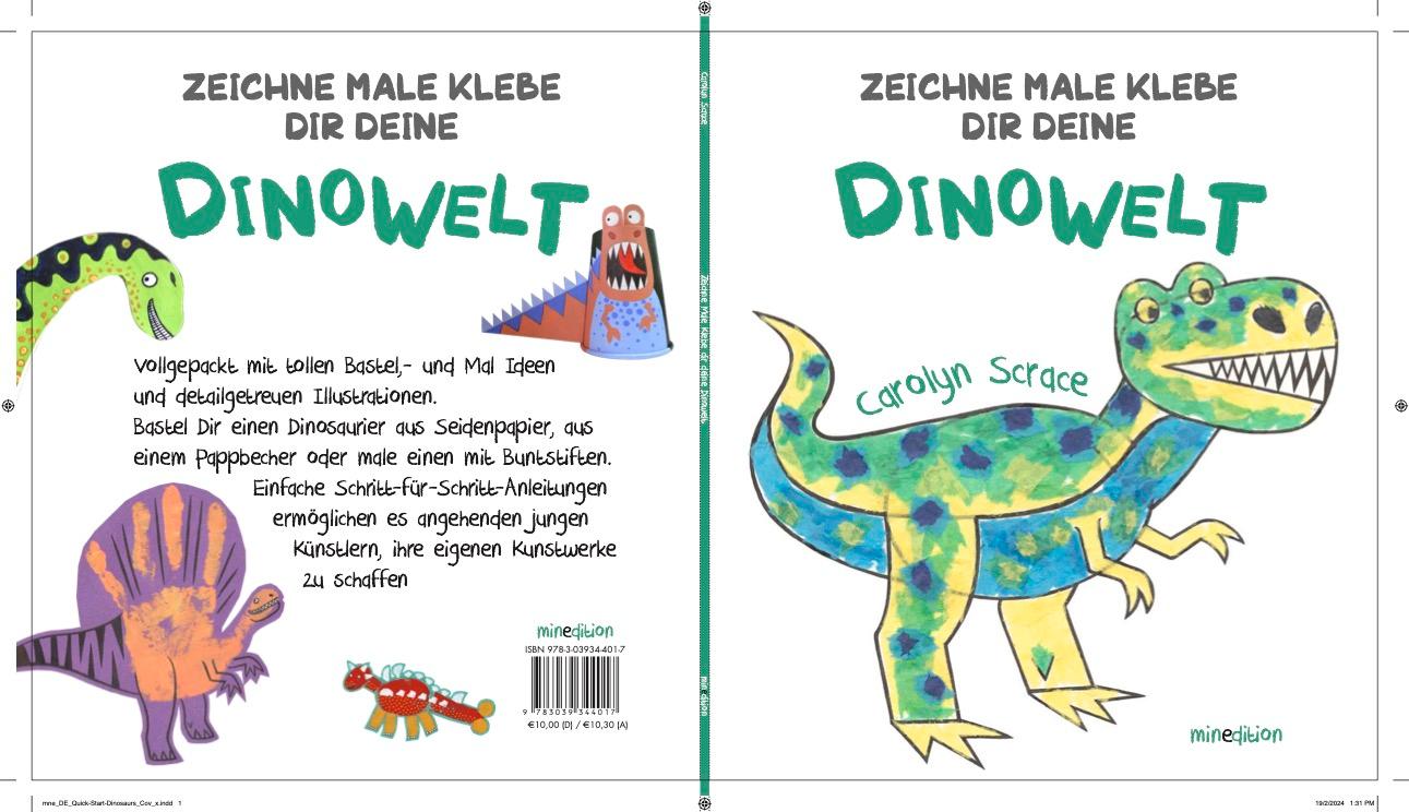 Rückseitencover Zeichne Male Klebe Dir Deine DINOWELT