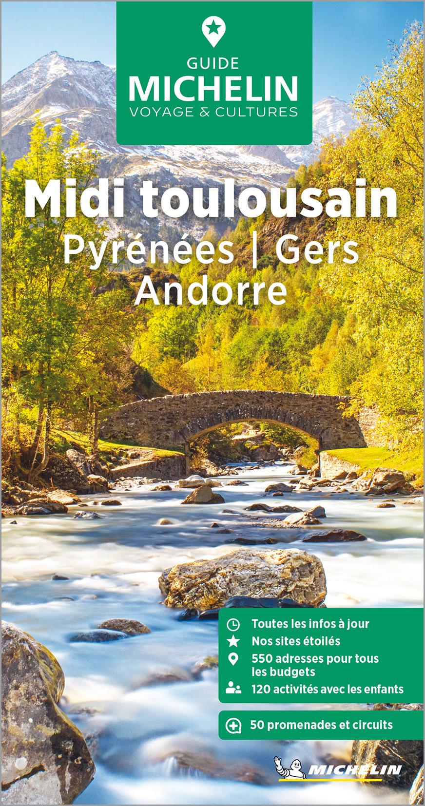 Vorderes Coverbild Michelin Le Guide Vert Pyrénnées Toulouse Gert
