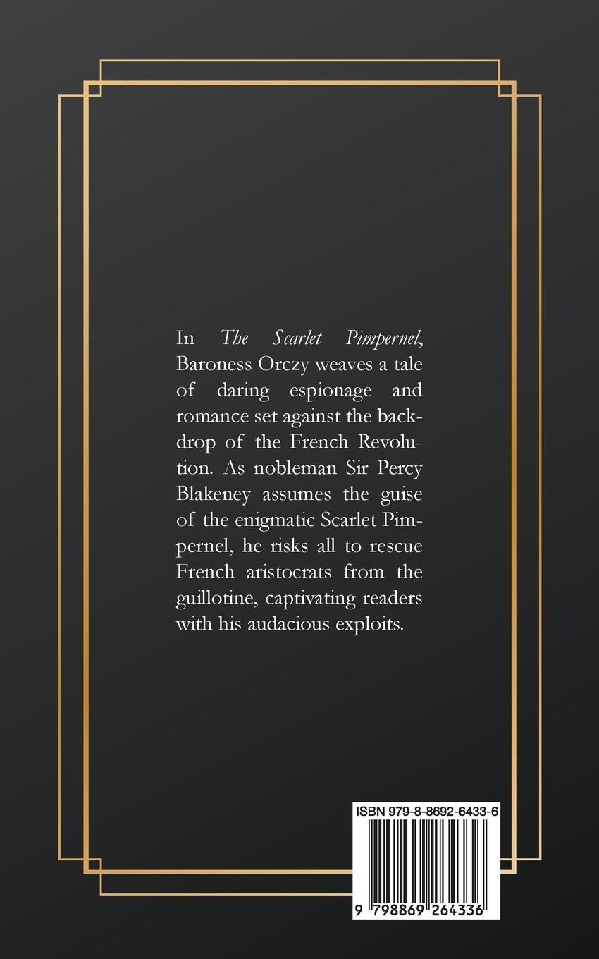 Rückseitencover The Scarlet Pimpernel
