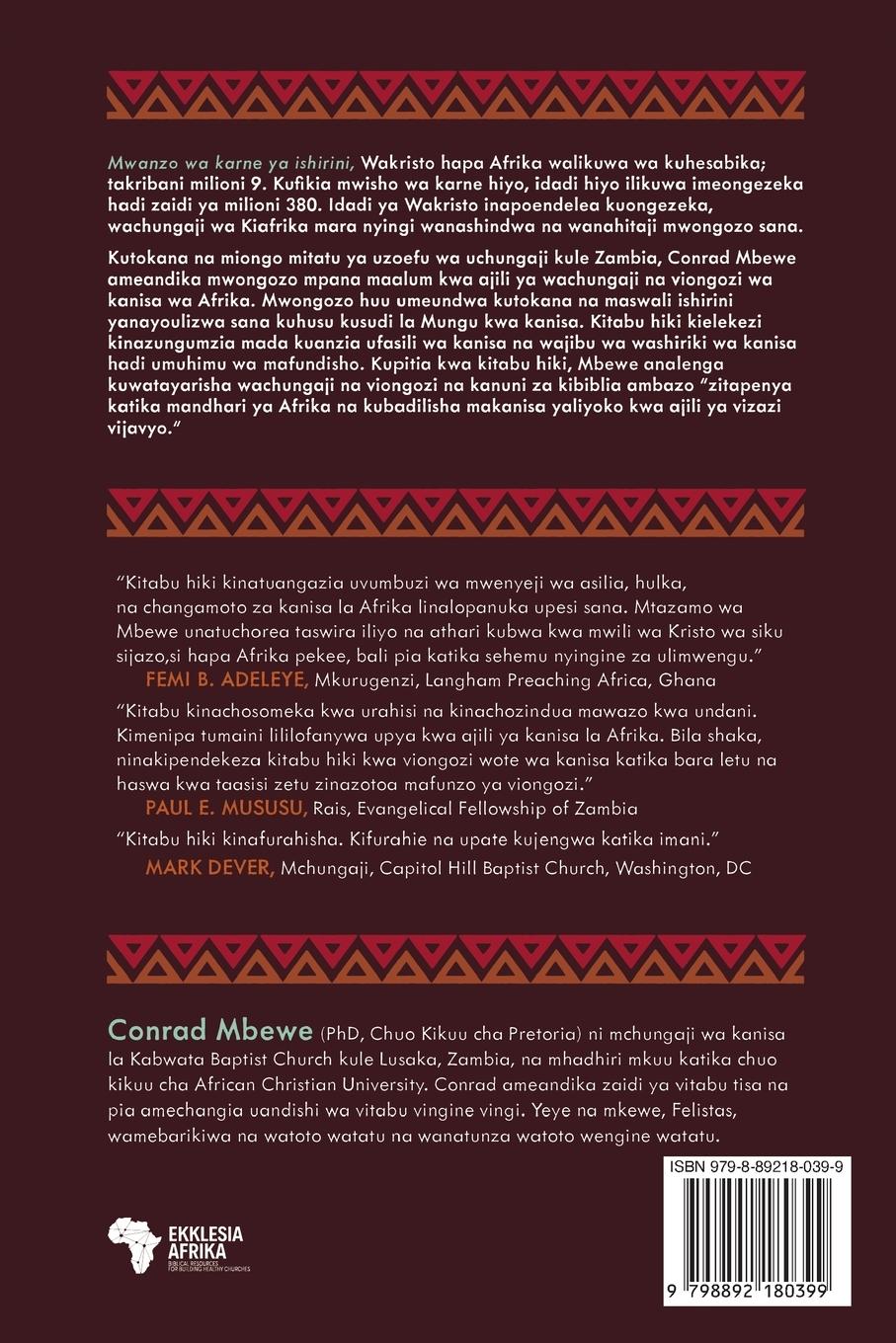 Rückseitencover God's Design for the Church / Kusudi la Mungu kwa Kanisa (Kiswahili)