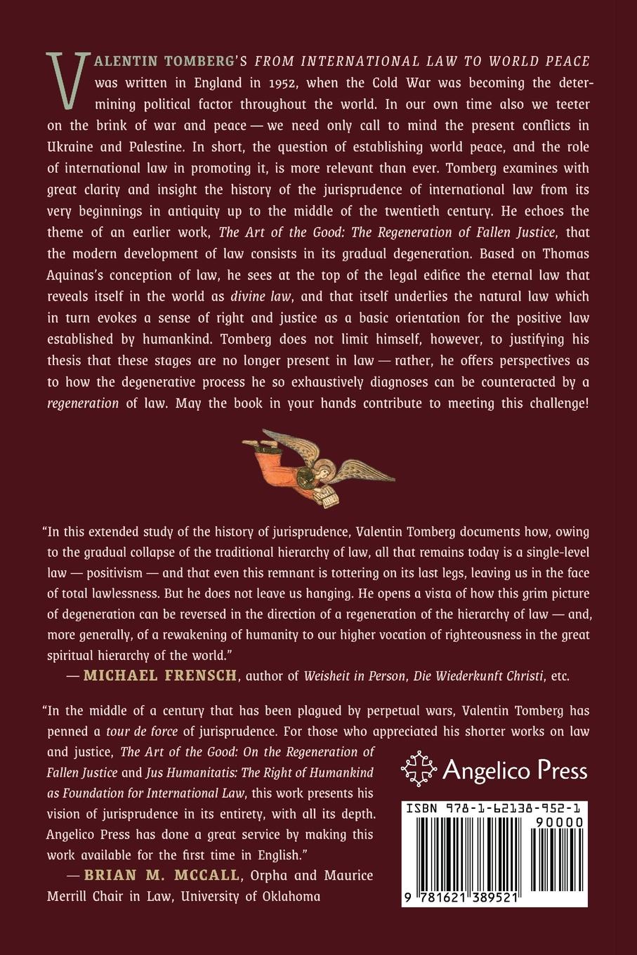 Rückseitencover From International Law to World Peace