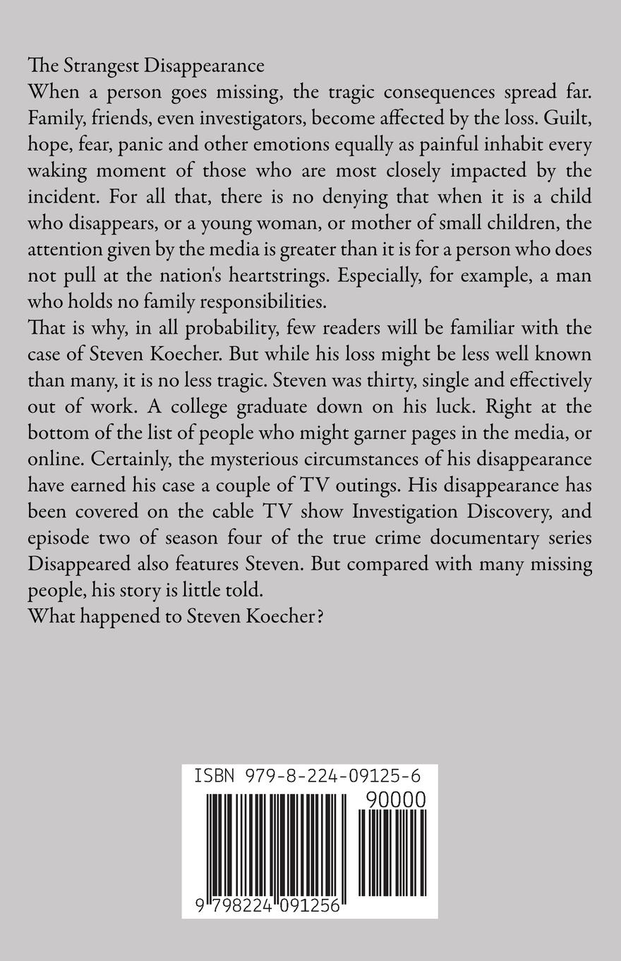 Rückseitencover The Disappearance of Steven Koecher