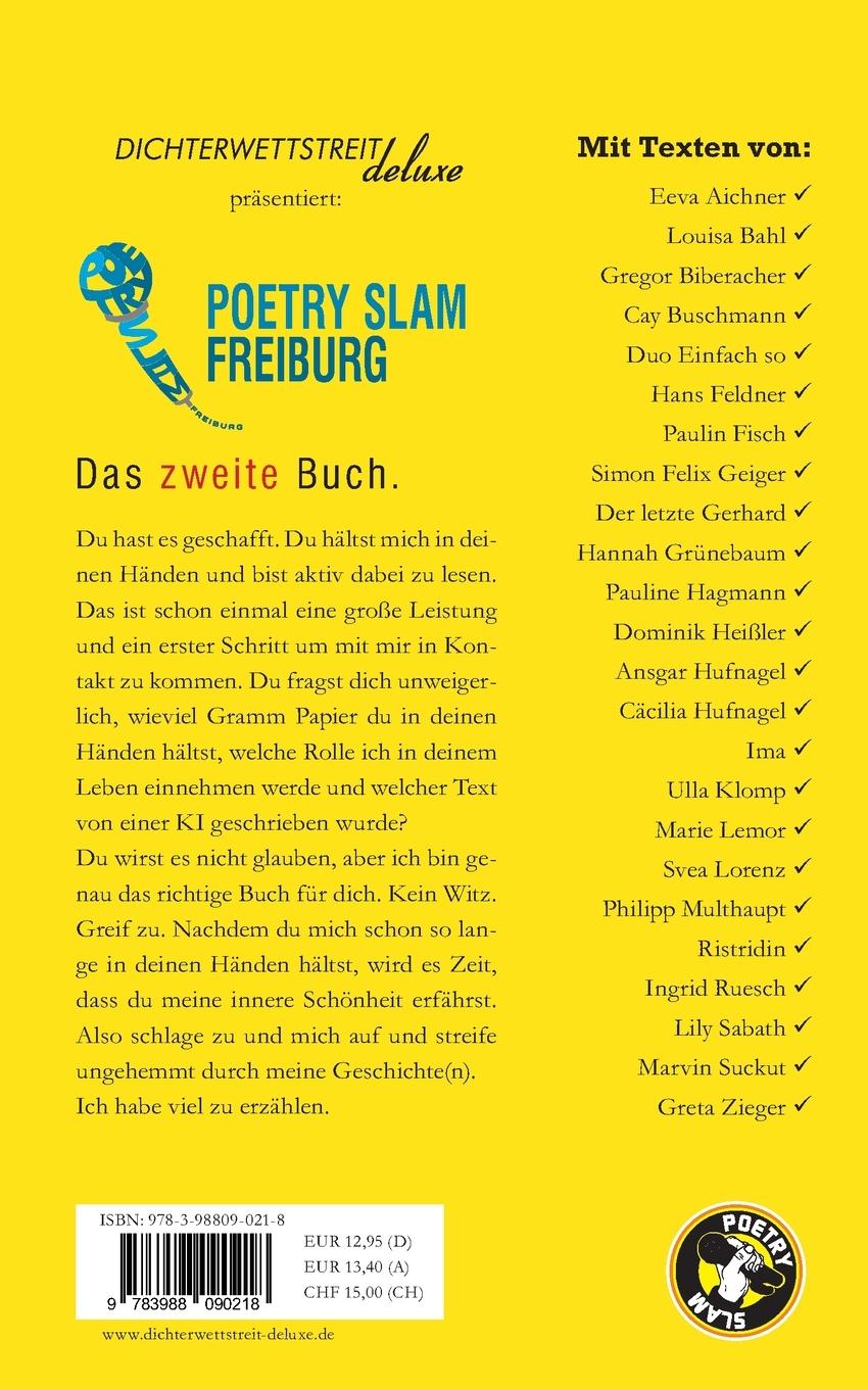 Rückseitencover Poetry Slam Freiburg