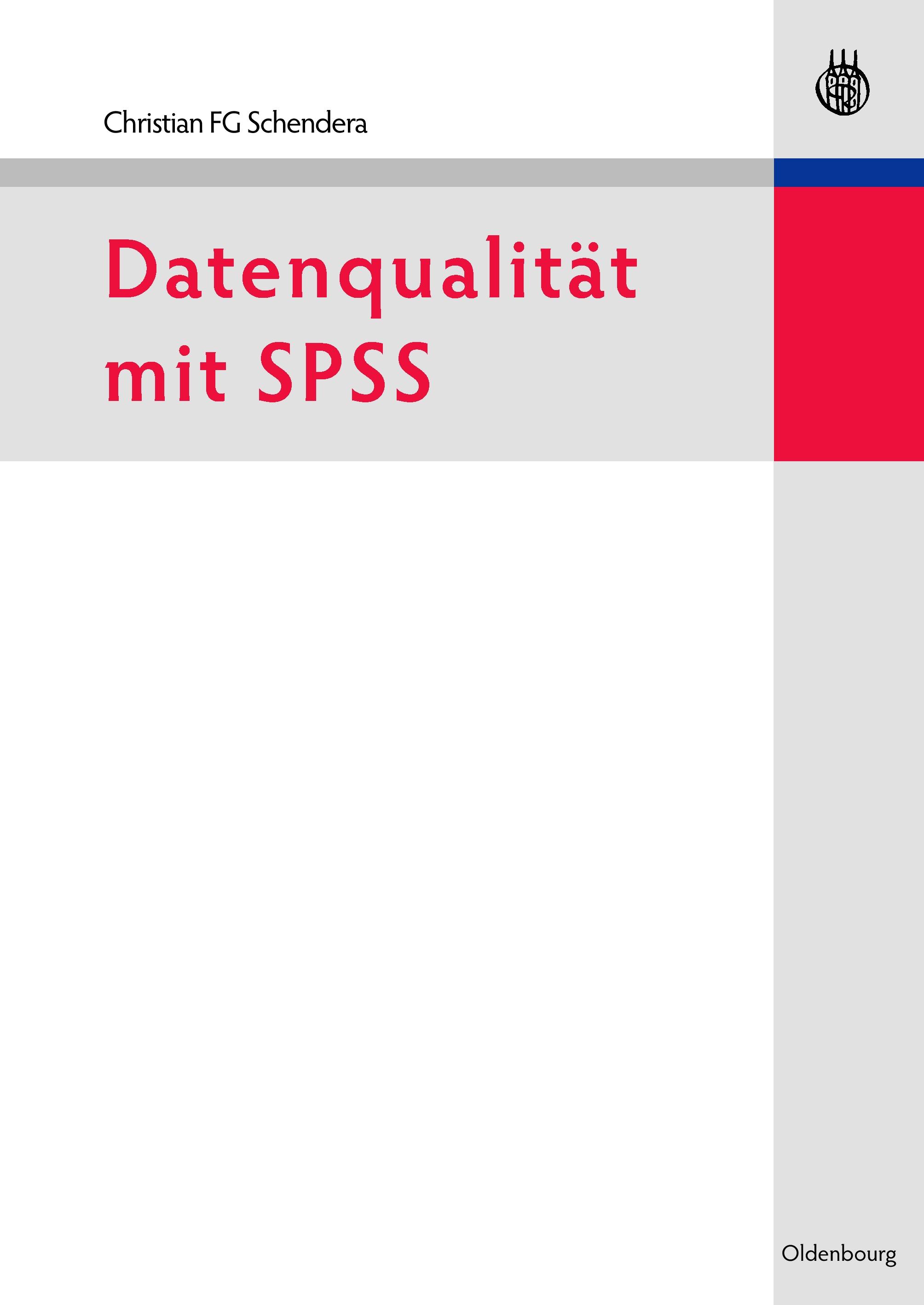 Vorderes Coverbild Datenqualität mit SPSS