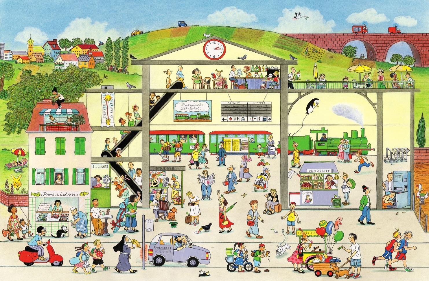 Beispielinhalt (Bild) Sommer-Wimmelbuch
