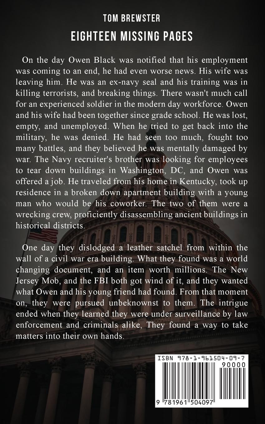 Rückseitencover Eighteen Missing Pages