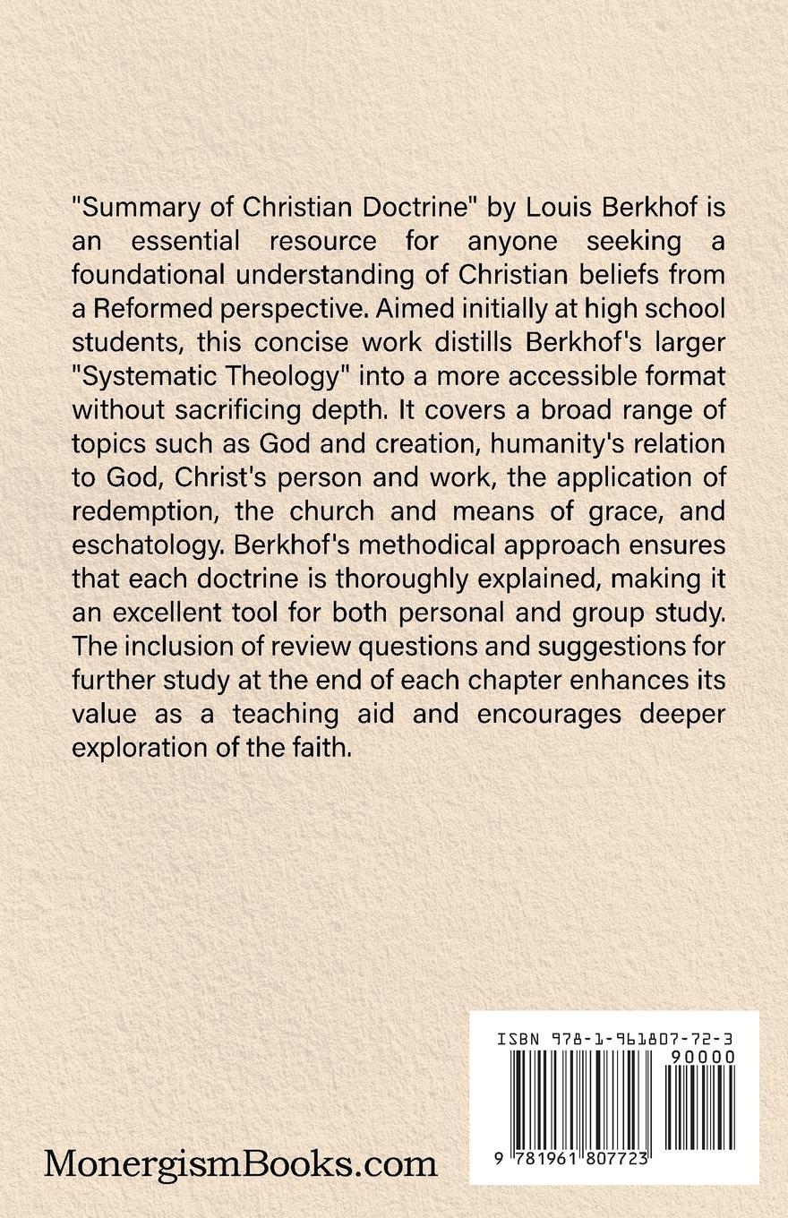 Rückseitencover Summary of Christian Doctrine
