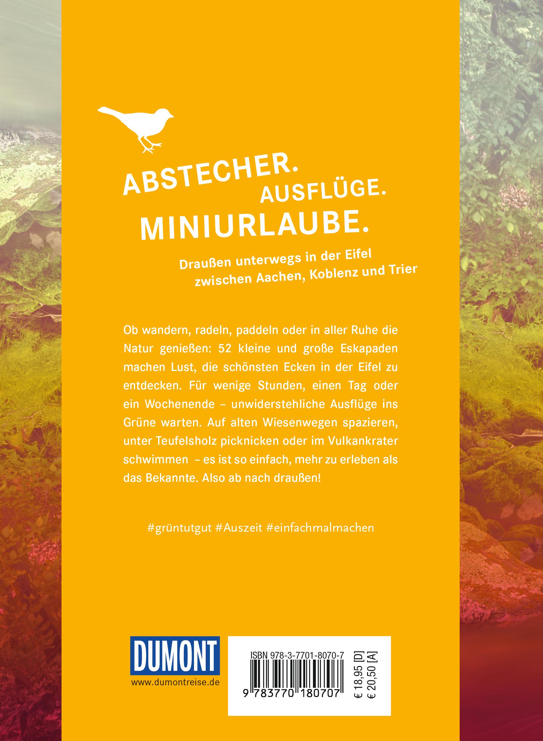 Rückseitencover 52 kleine & große Eskapaden in der Eifel