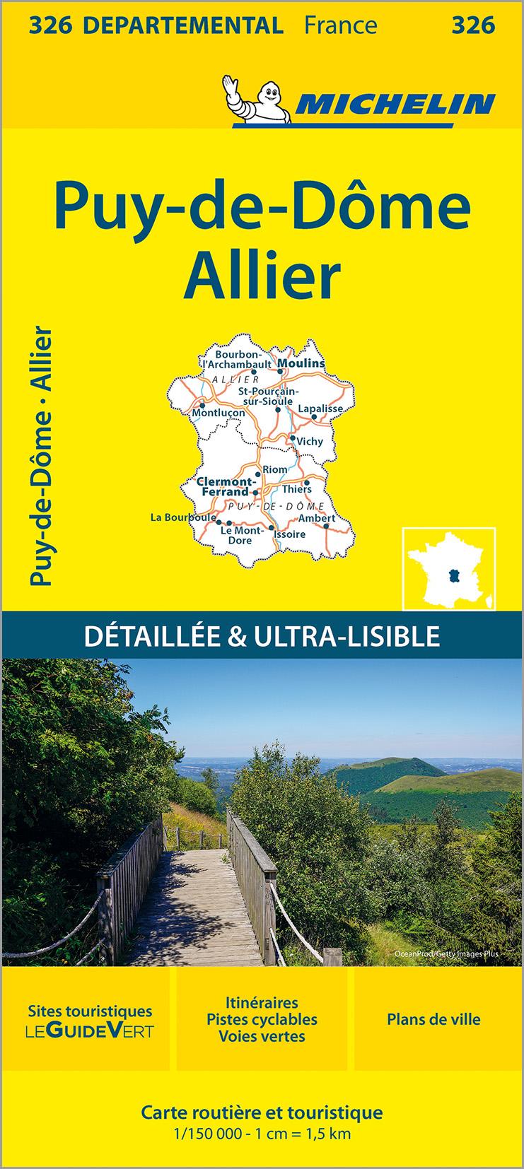 Vorderes Coverbild Michelin  Puy-de-Dóme Allier 326
