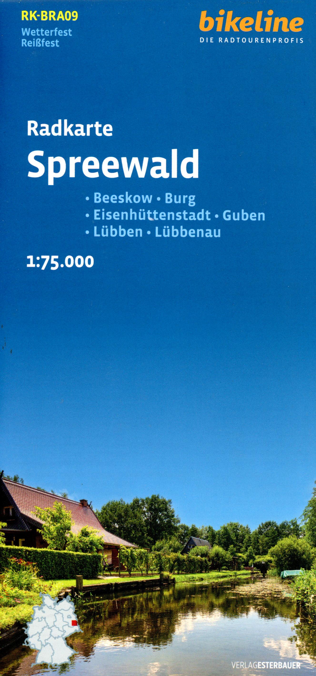 Vorderes Coverbild Radkarte Spreewald (RK-BRA09)