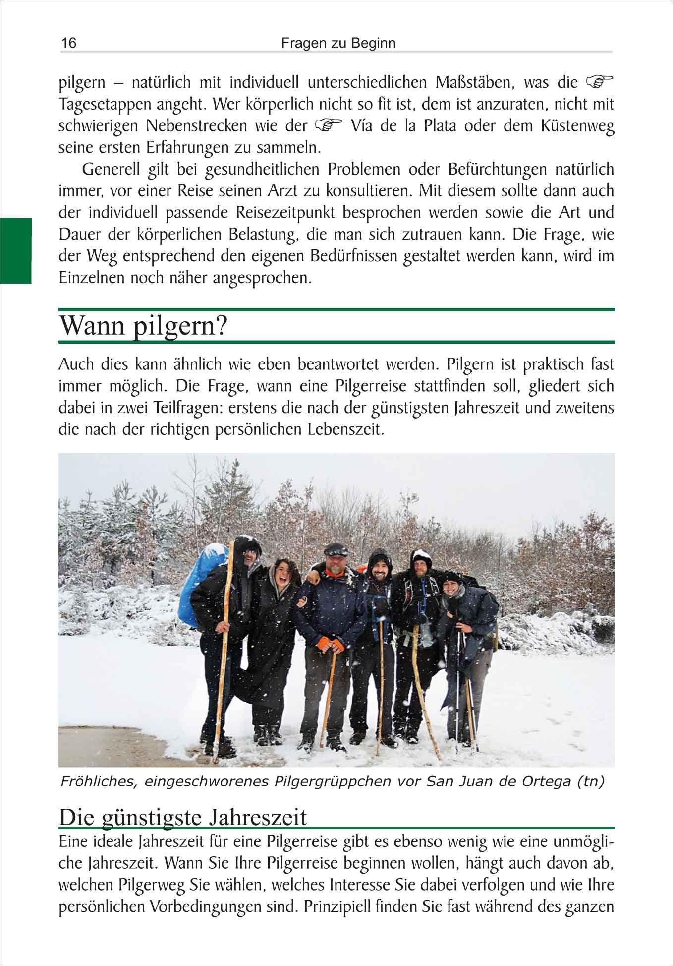 Beispielinhalt (Bild) Pilgern auf den Jakobswegen