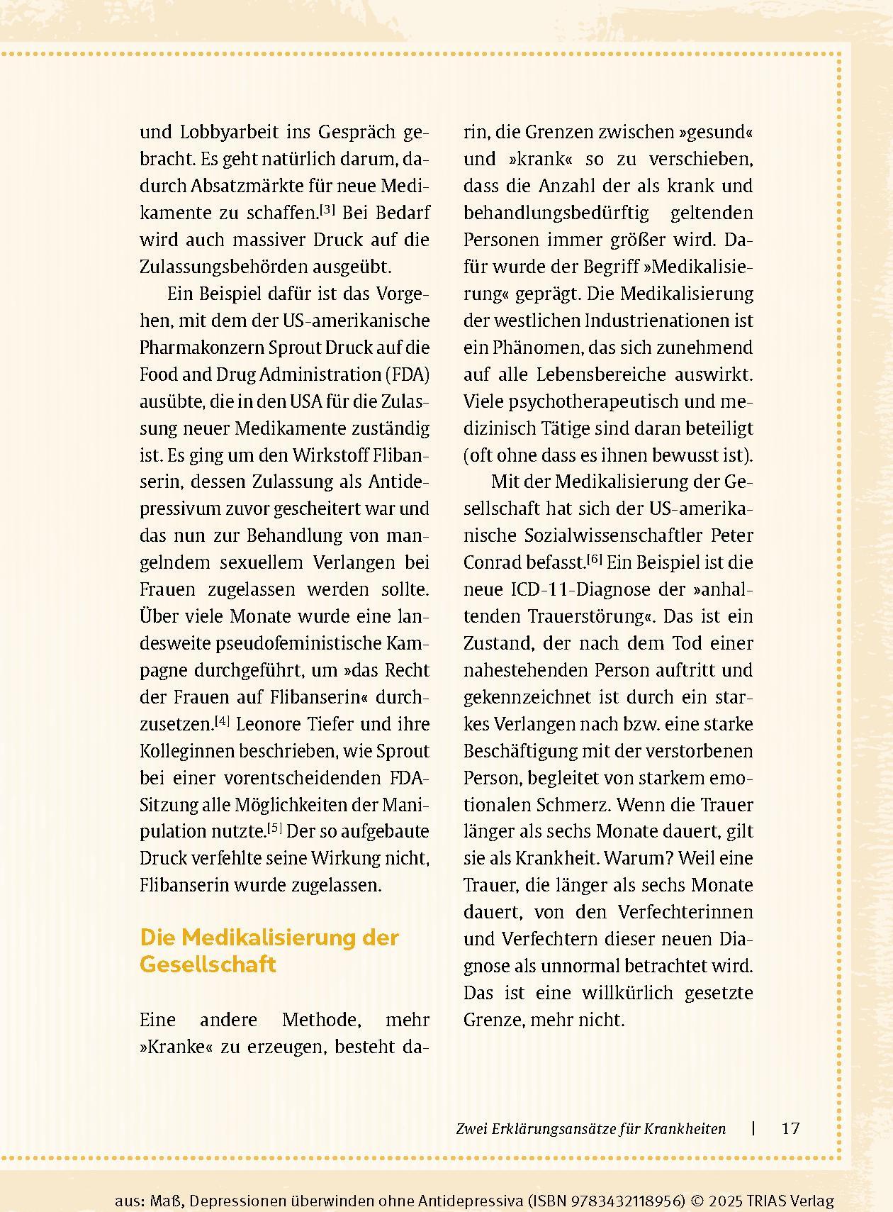 Beispielinhalt (Bild) Depressionen überwinden ohne Antidepressiva