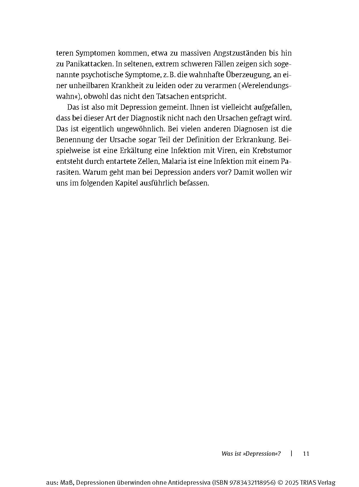 Beispielinhalt (Bild) Depressionen überwinden ohne Antidepressiva