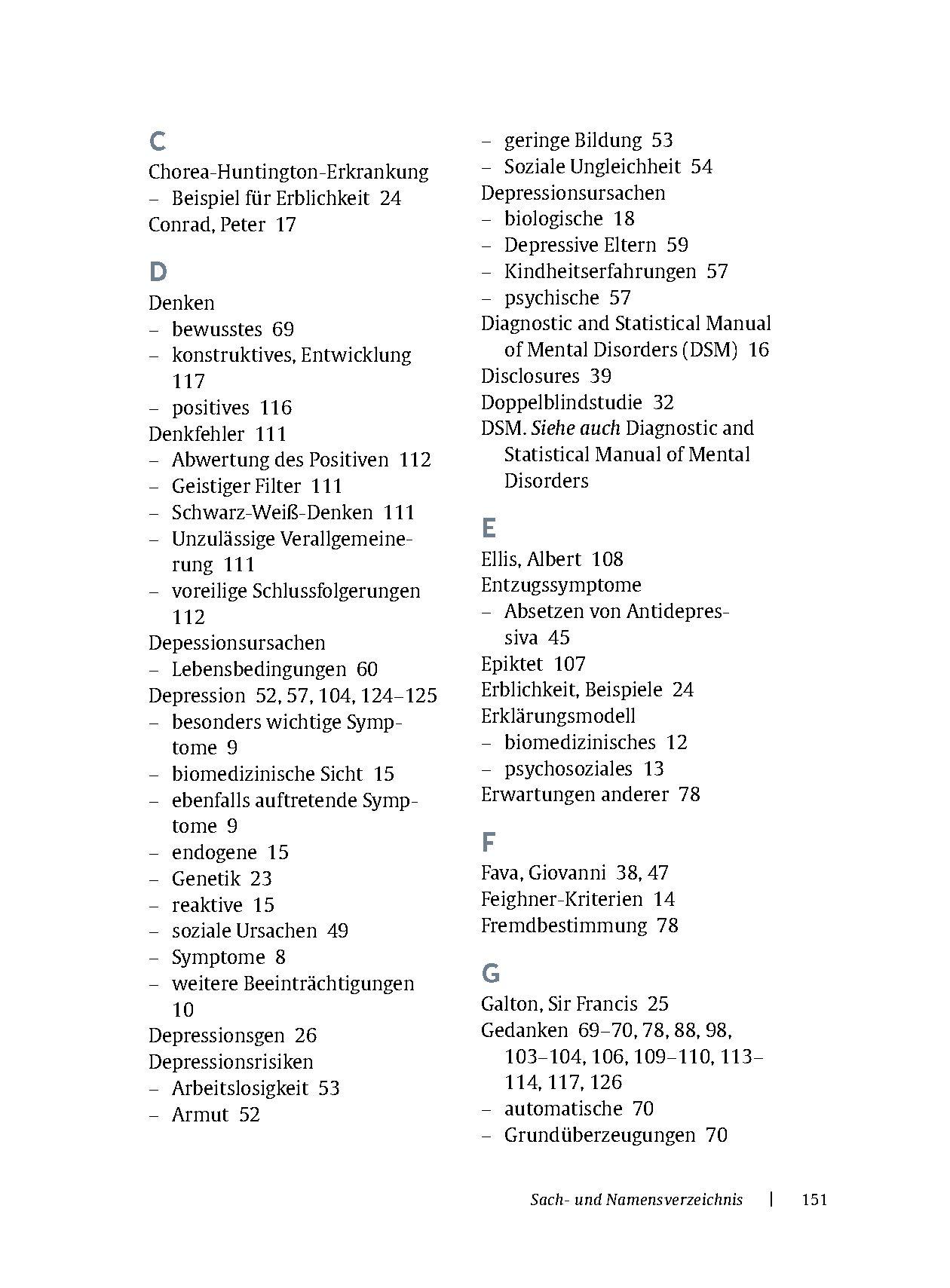 Beispielinhalt (Bild) Depressionen überwinden ohne Antidepressiva