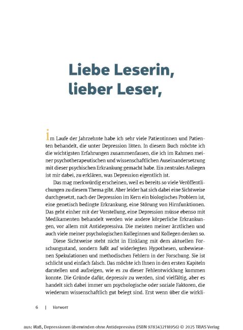 Beispielinhalt (Bild) Depressionen überwinden ohne Antidepressiva