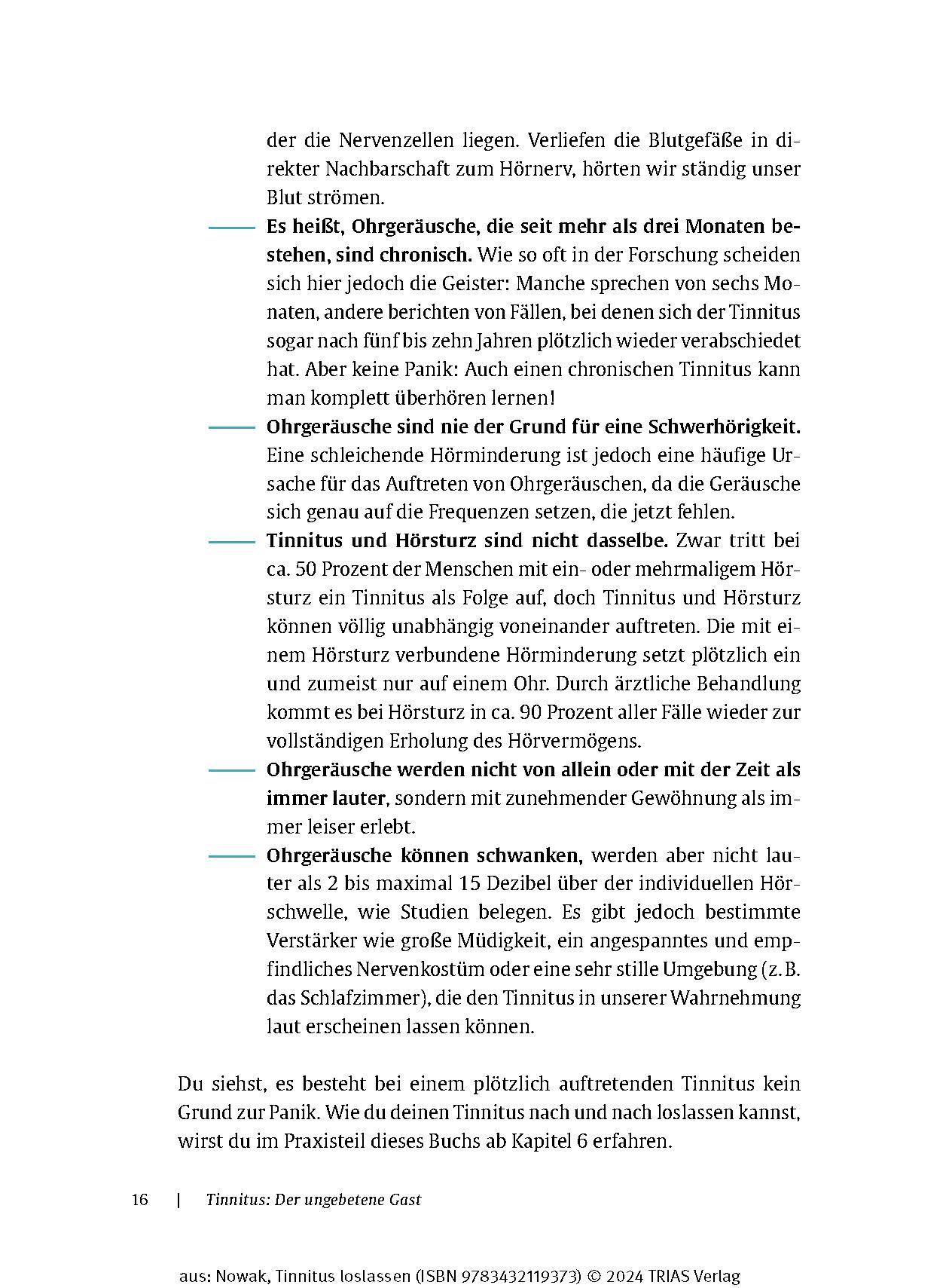 Beispielinhalt (Bild) Tinnitus loslassen