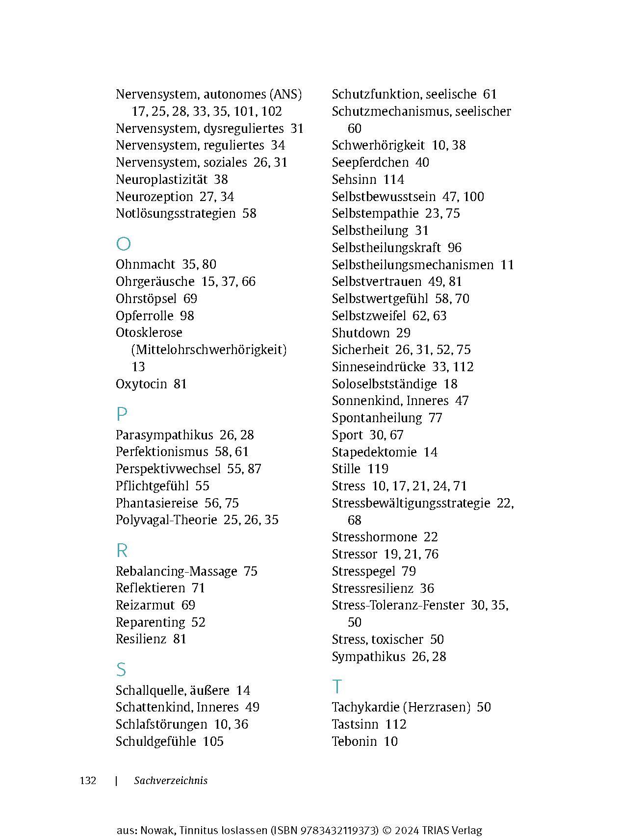 Beispielinhalt (Bild) Tinnitus loslassen