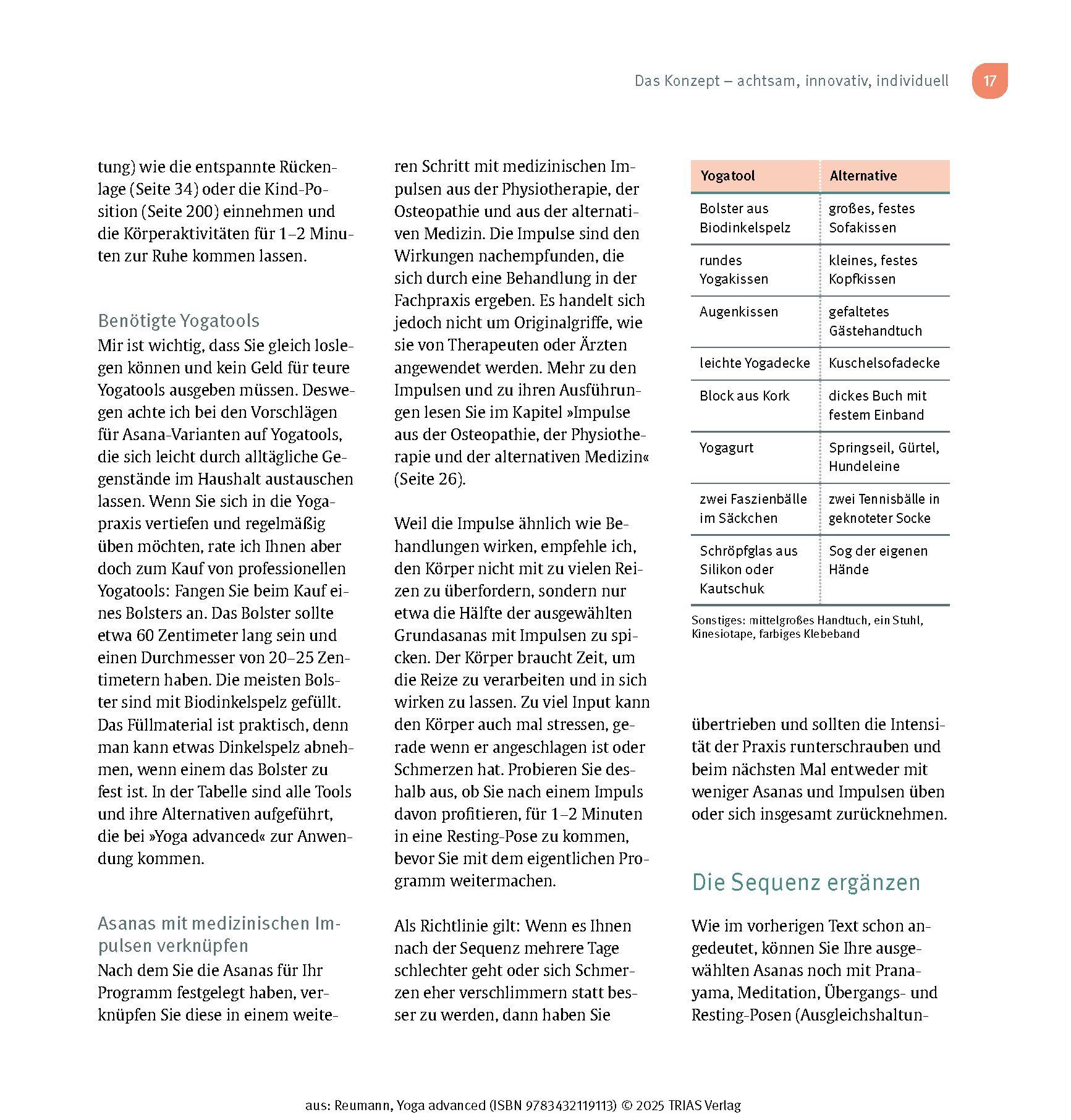 Beispielinhalt (Bild) Yoga advanced