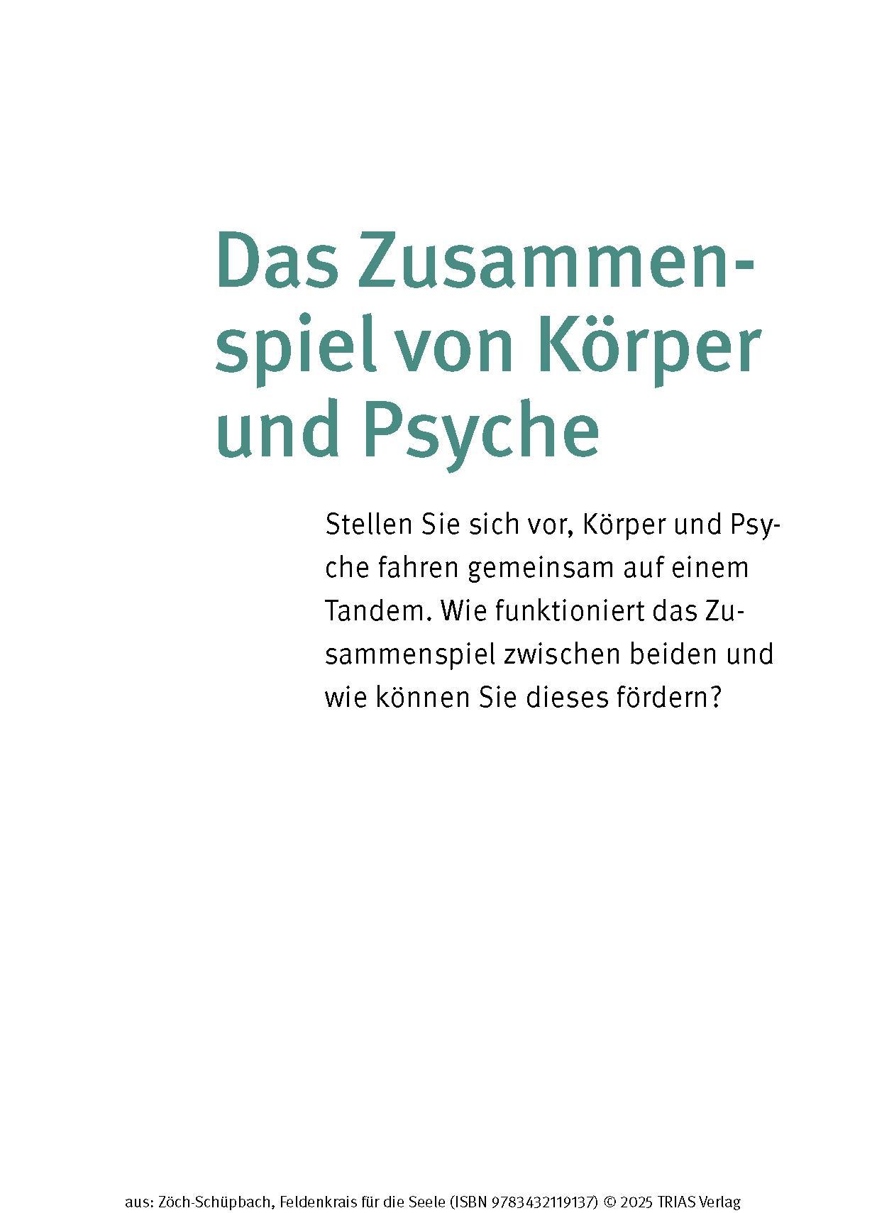 Beispielinhalt (Bild) Feldenkrais für die Seele