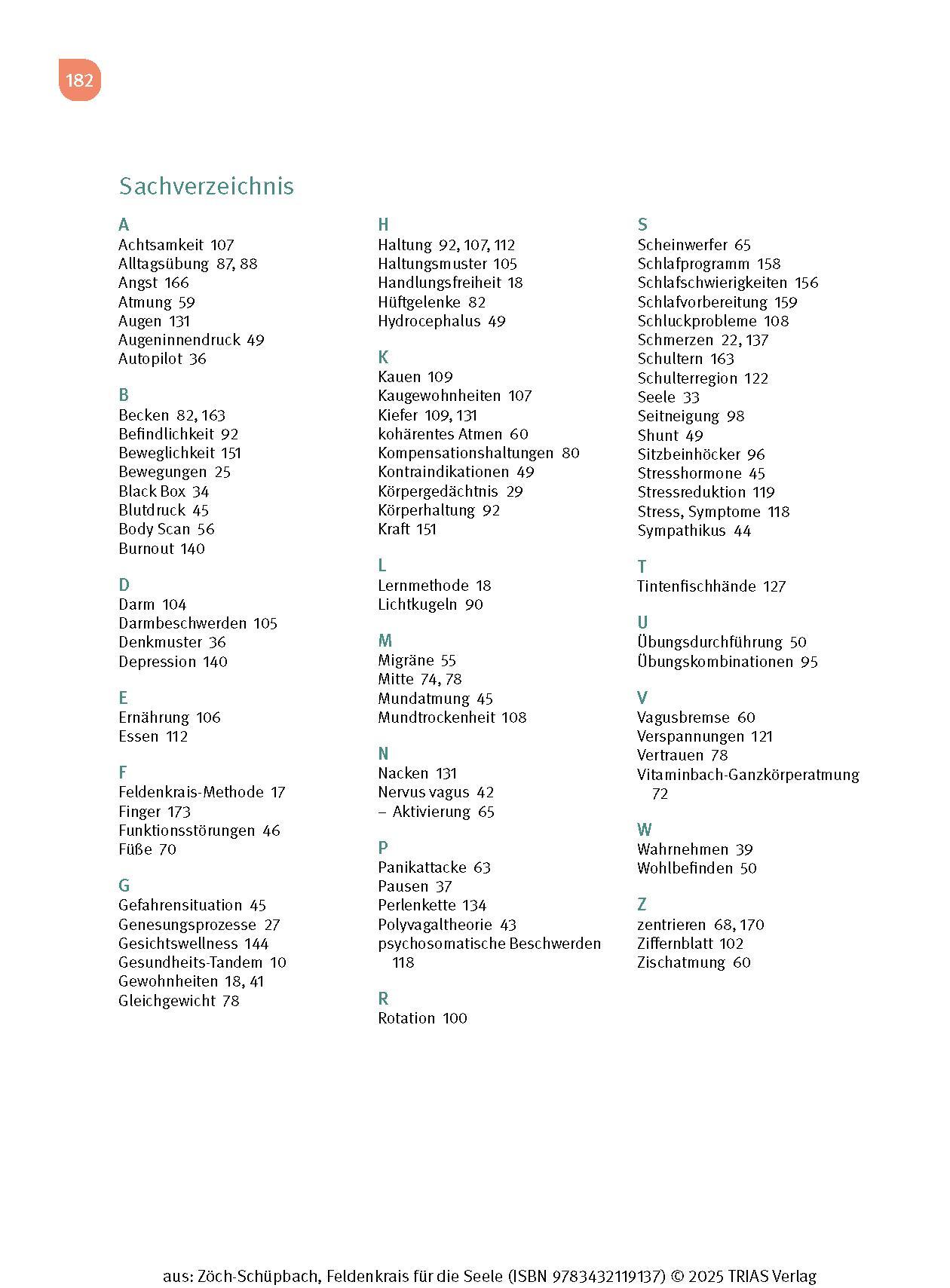 Beispielinhalt (Bild) Feldenkrais für die Seele