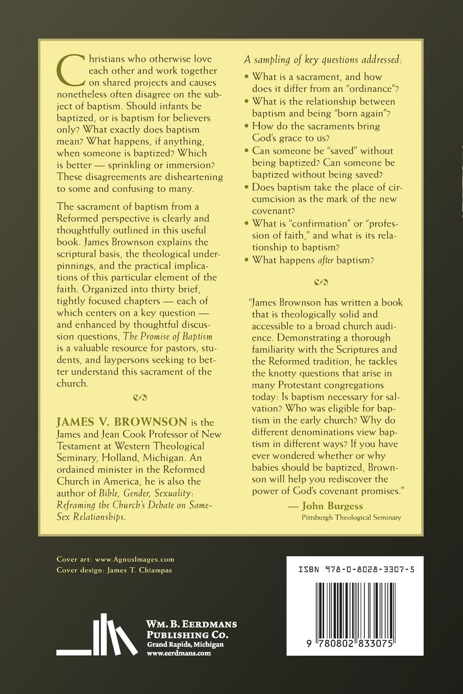 Rückseitencover The Promise of Baptism