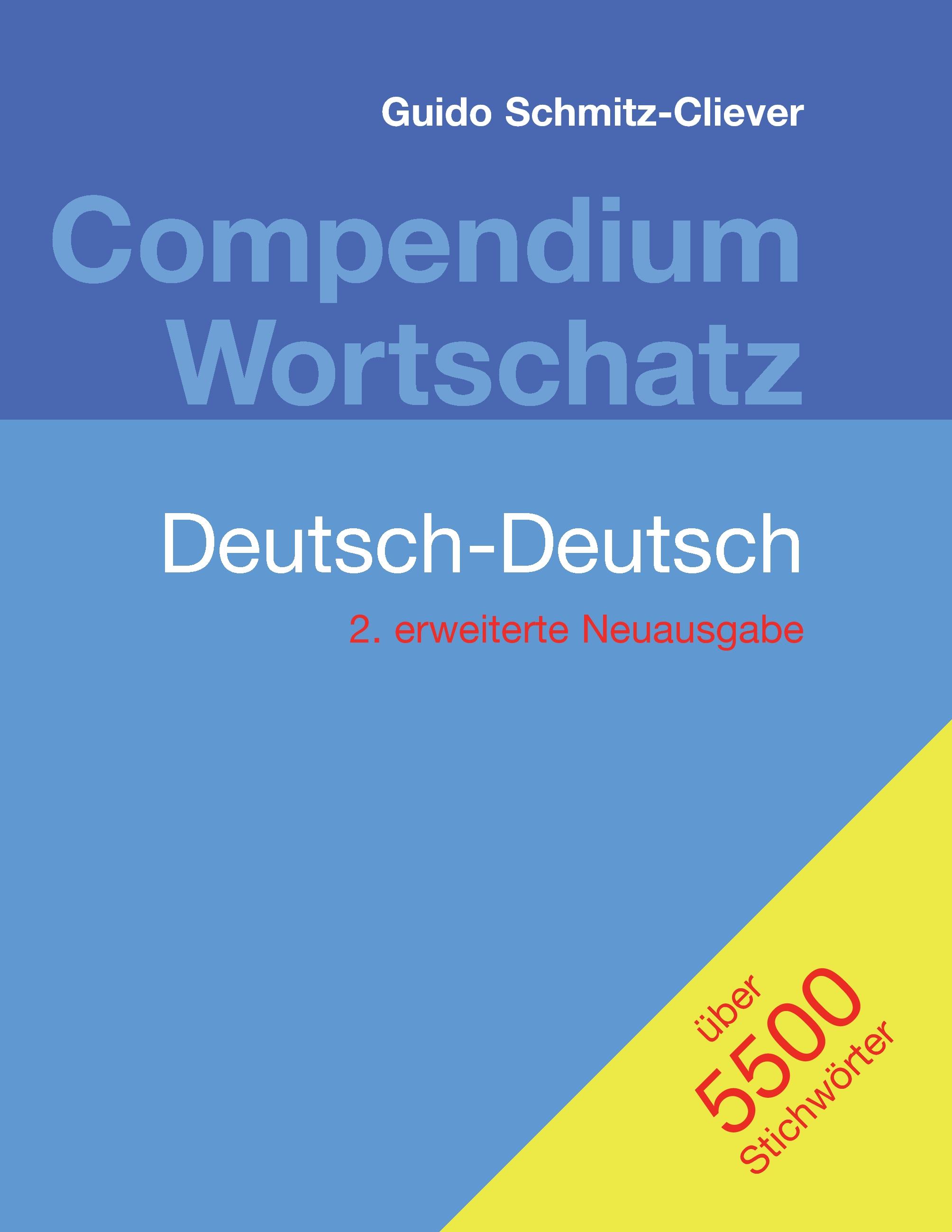 Vorderes Coverbild Compendium Wortschatz Deutsch-Deutsch, erweiterte Neuausgabe