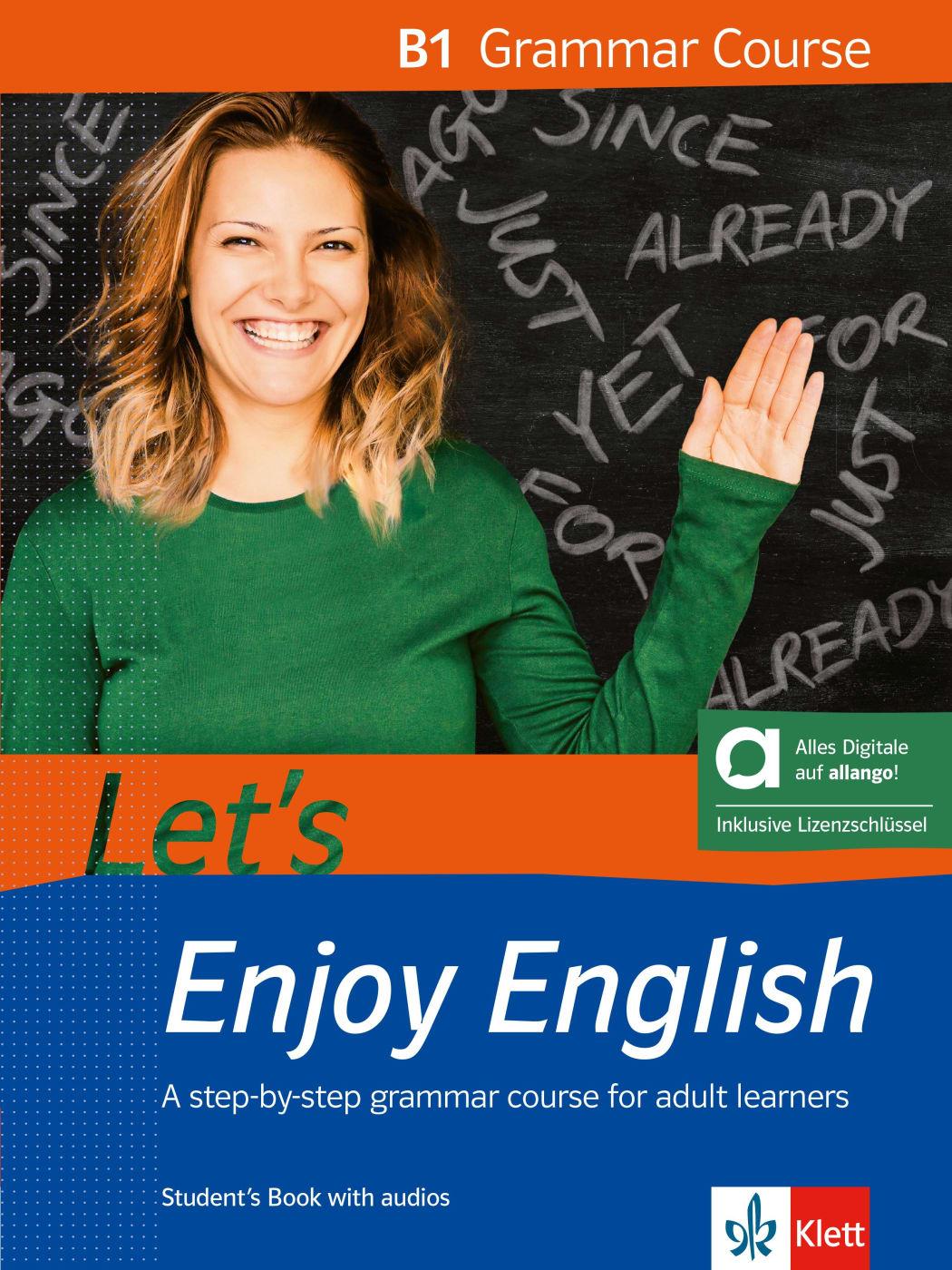 Vorderes Coverbild Let's Enjoy English B1 Grammar Course - Hybrid Edition allango