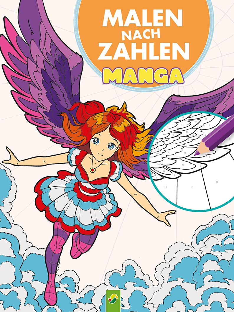 Vorderes Coverbild Malen nach Zahlen Manga