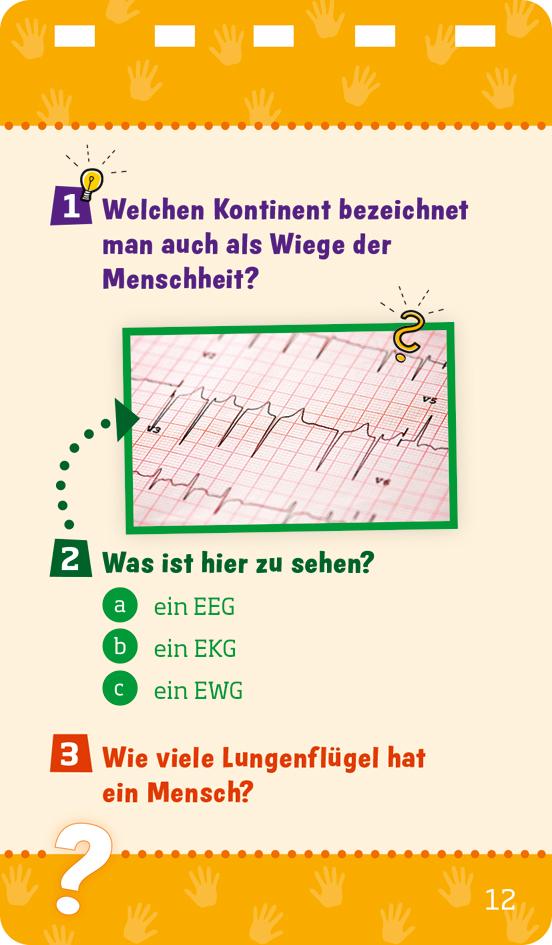 Beispielinhalt (Bild) WAS IST WAS Quiz Körper