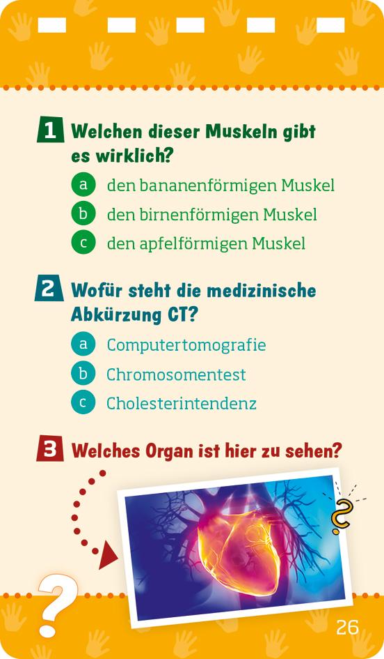 Beispielinhalt (Bild) WAS IST WAS Quiz Körper