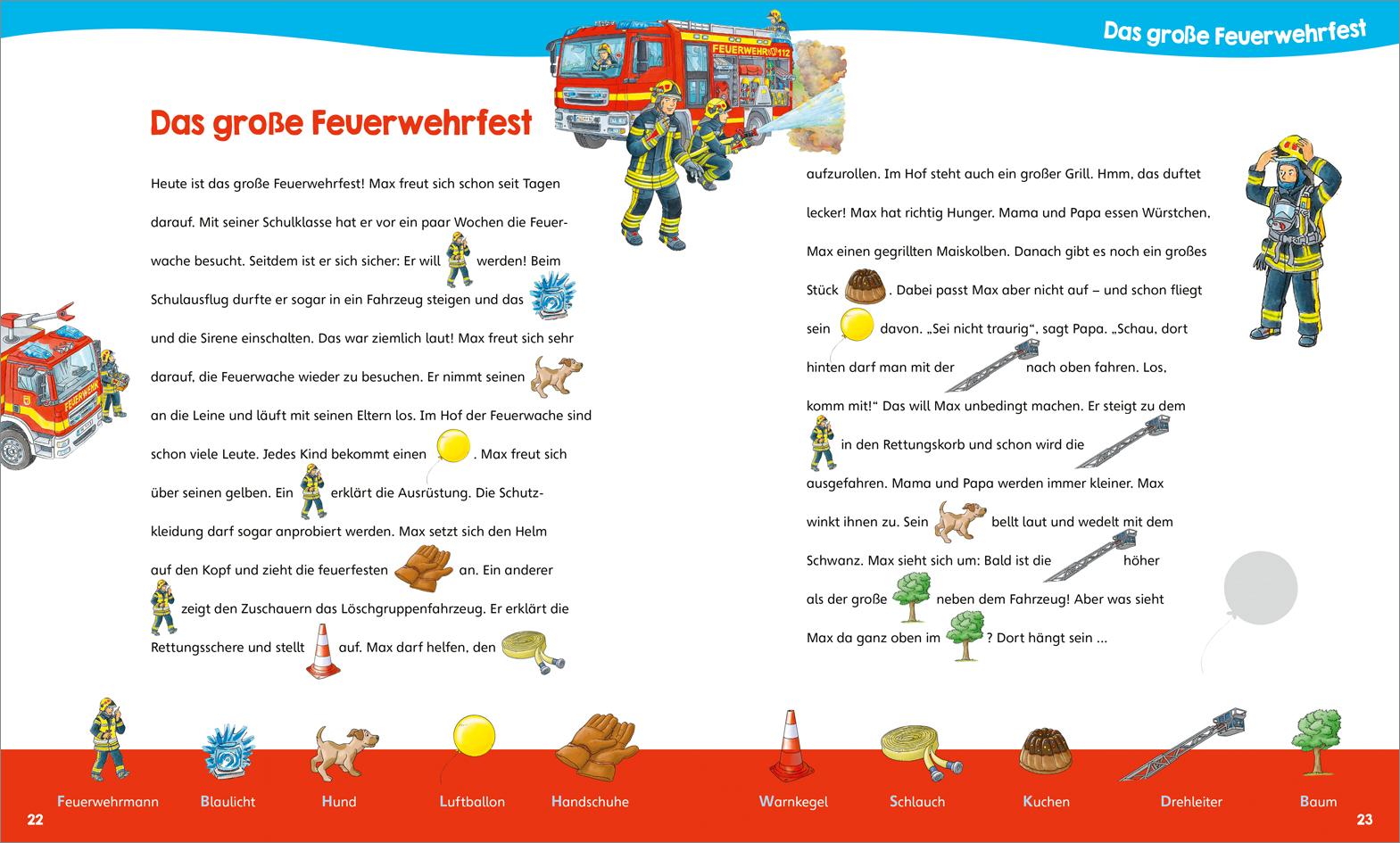 Beispielinhalt (Bild) WAS IST WAS Junior Mitmach-Heft Feuerwehr