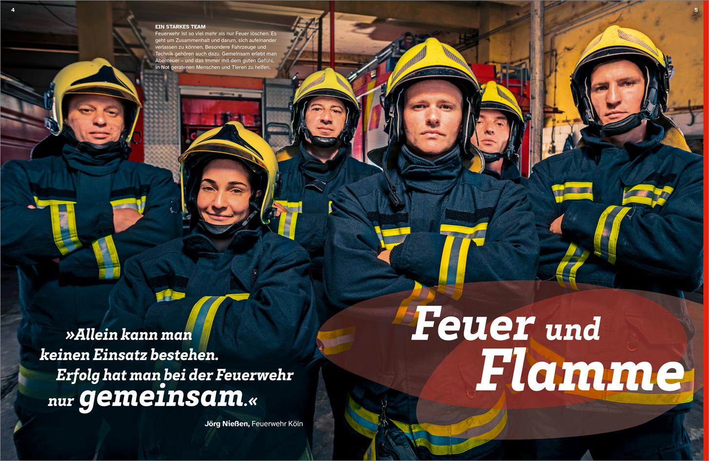 Beispielinhalt (Bild) WAS IST WAS Feuerwehr. Mit vollem Einsatz