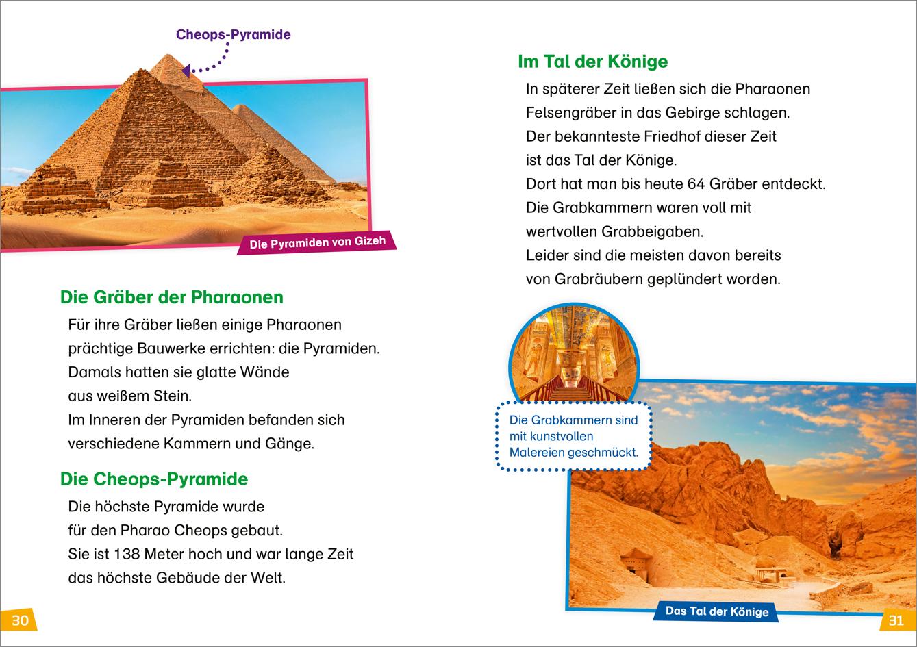 Beispielinhalt (Bild) WAS IST WAS Erstes Lesen Band 27. Das alte Ägypten