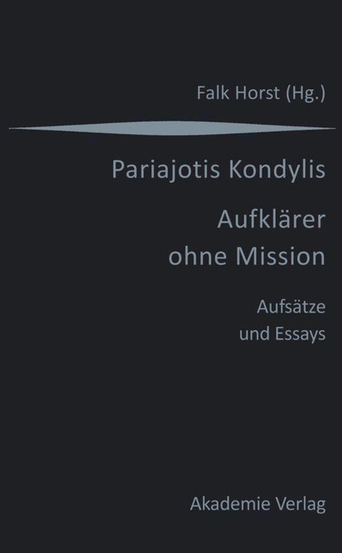 Vorderes Coverbild Kondylis - Aufklärer ohne Mission