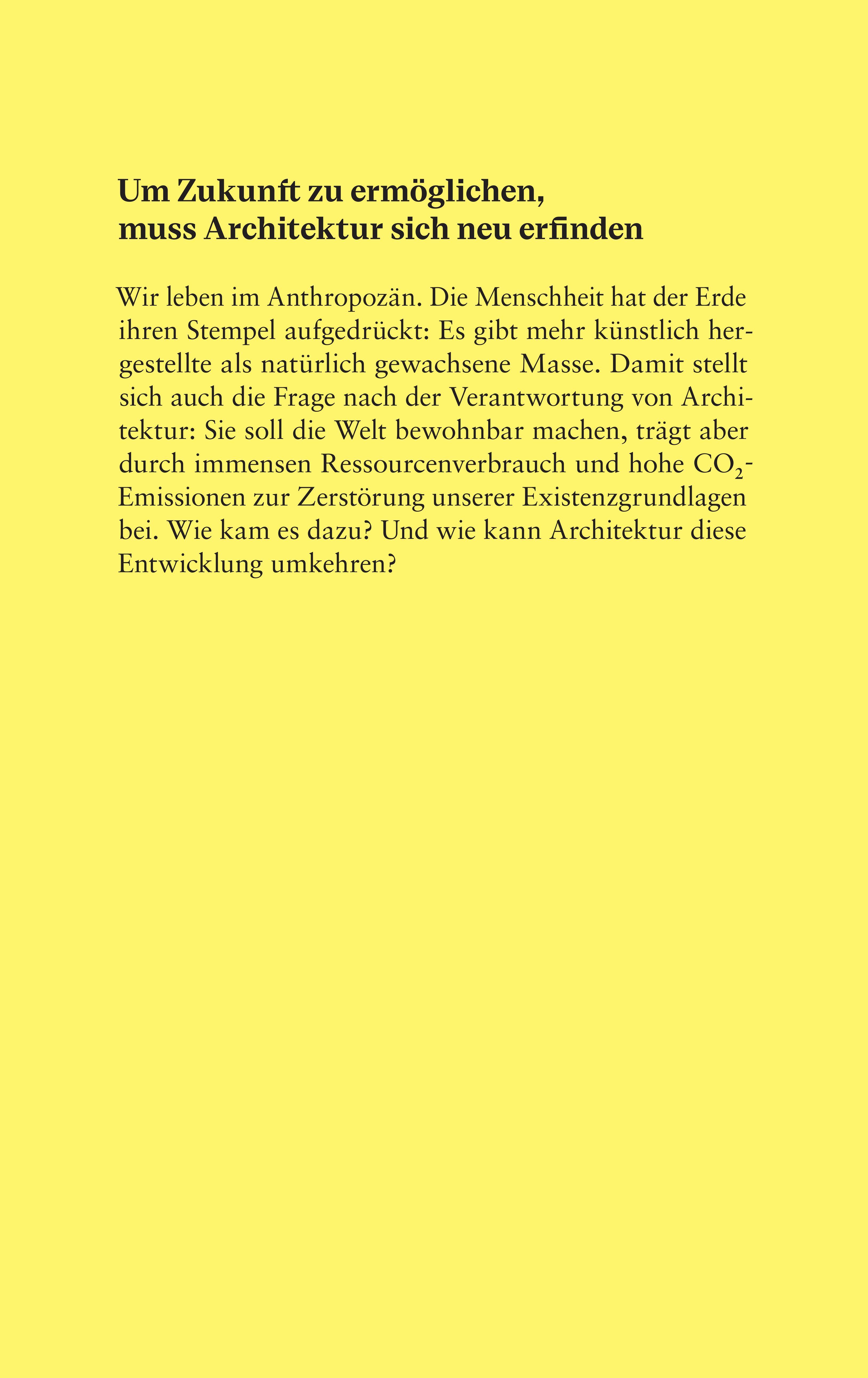Rückseitencover Architektur im Anthropozän
