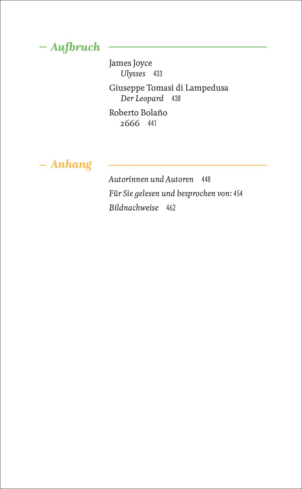 Beispielinhalt (Bild) Die neue ZEIT-Bibliothek der Weltliteratur