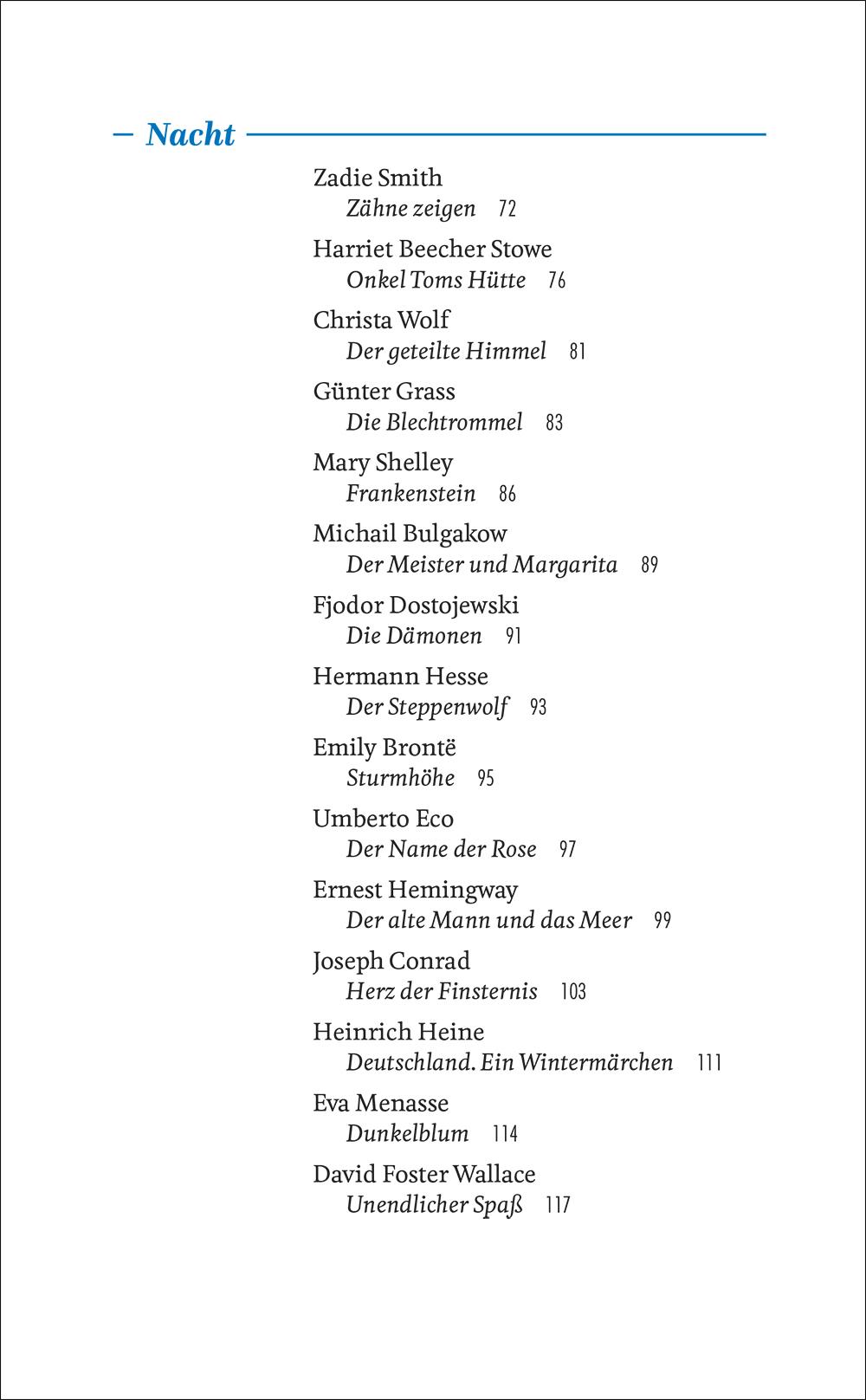 Beispielinhalt (Bild) Die neue ZEIT-Bibliothek der Weltliteratur
