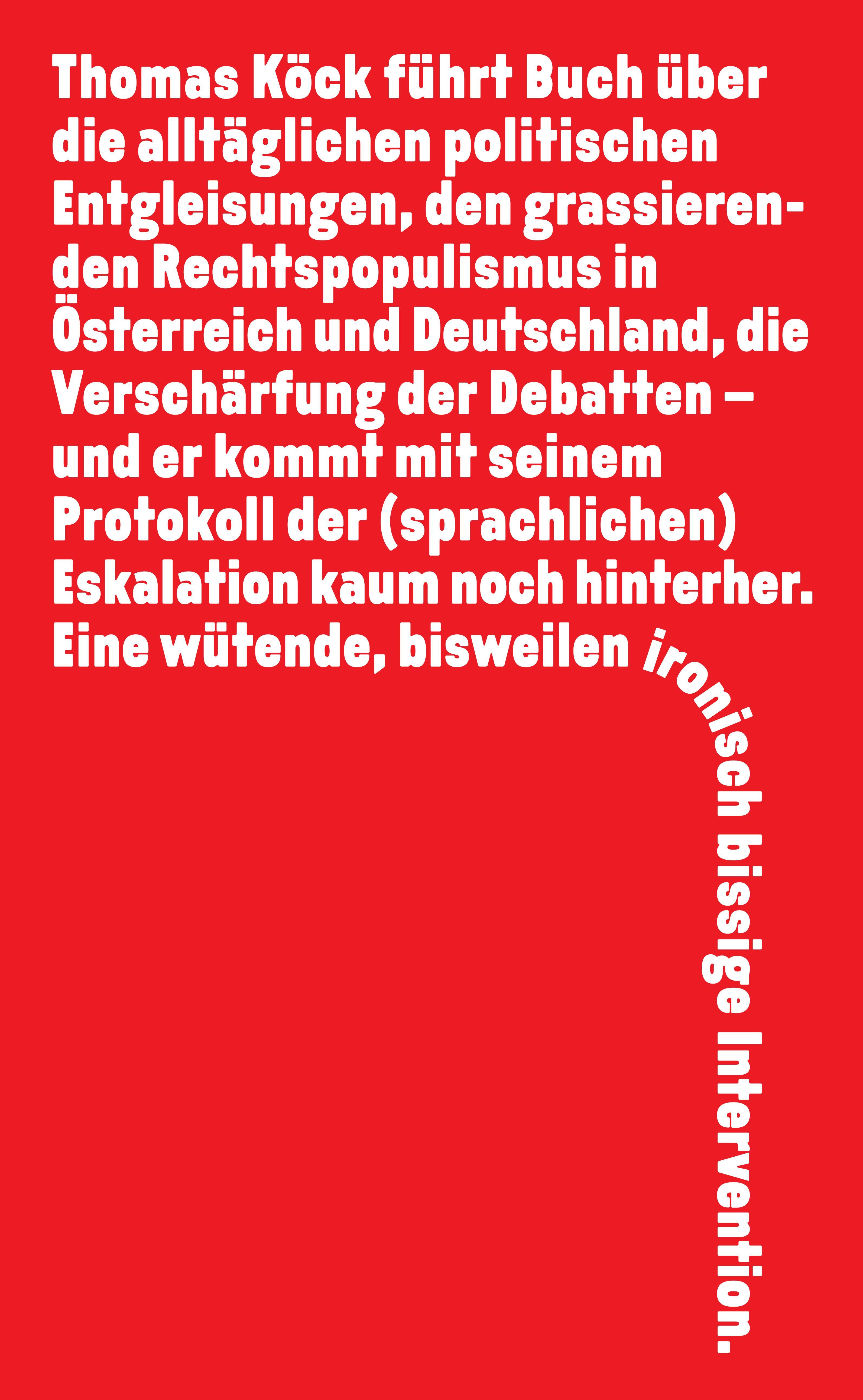 Rückseitencover Chronik der laufenden Entgleisungen