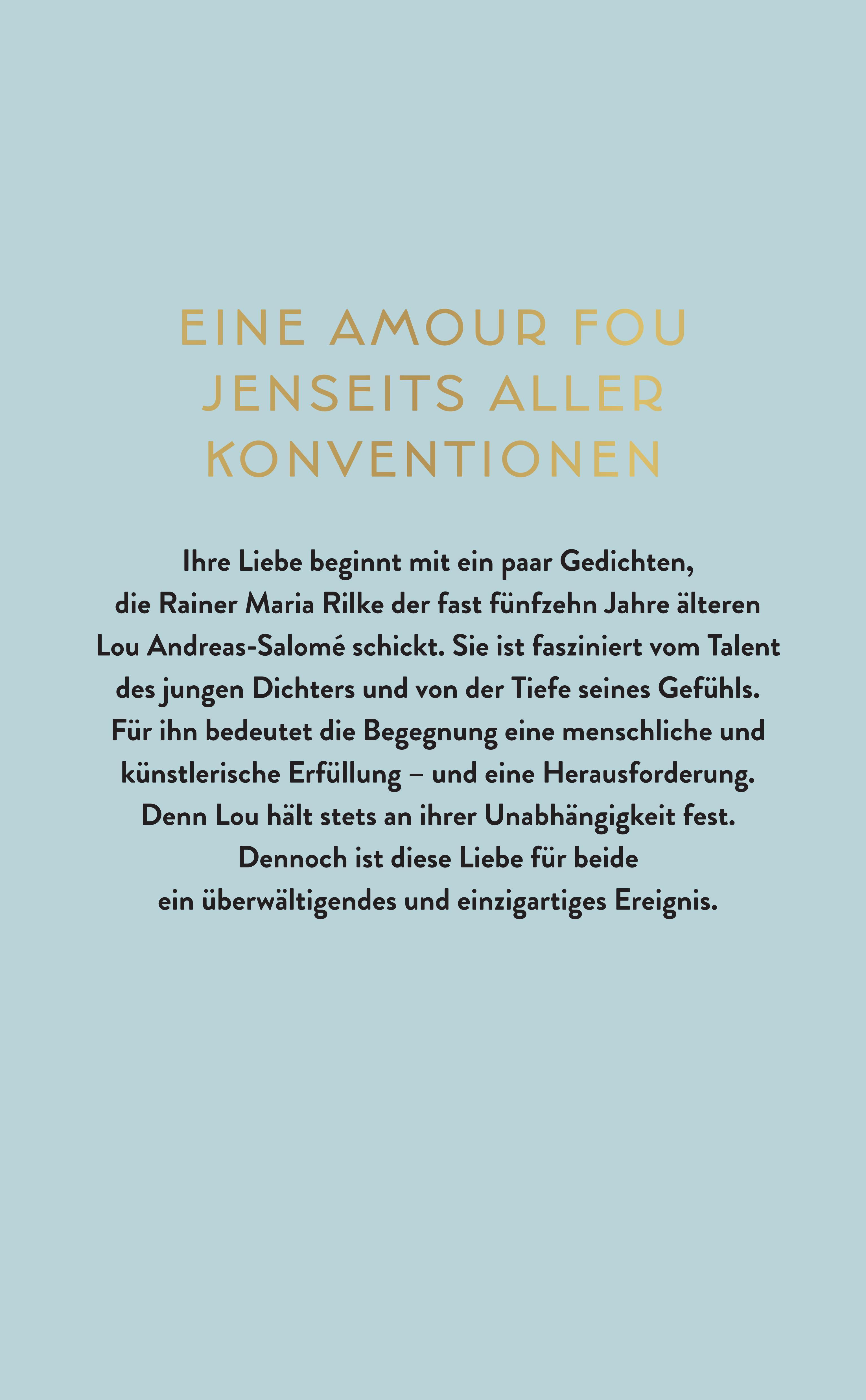 Rückseitencover Bis unsre Seelen Sterne sind. Rilke und Lou Andreas-Salomé