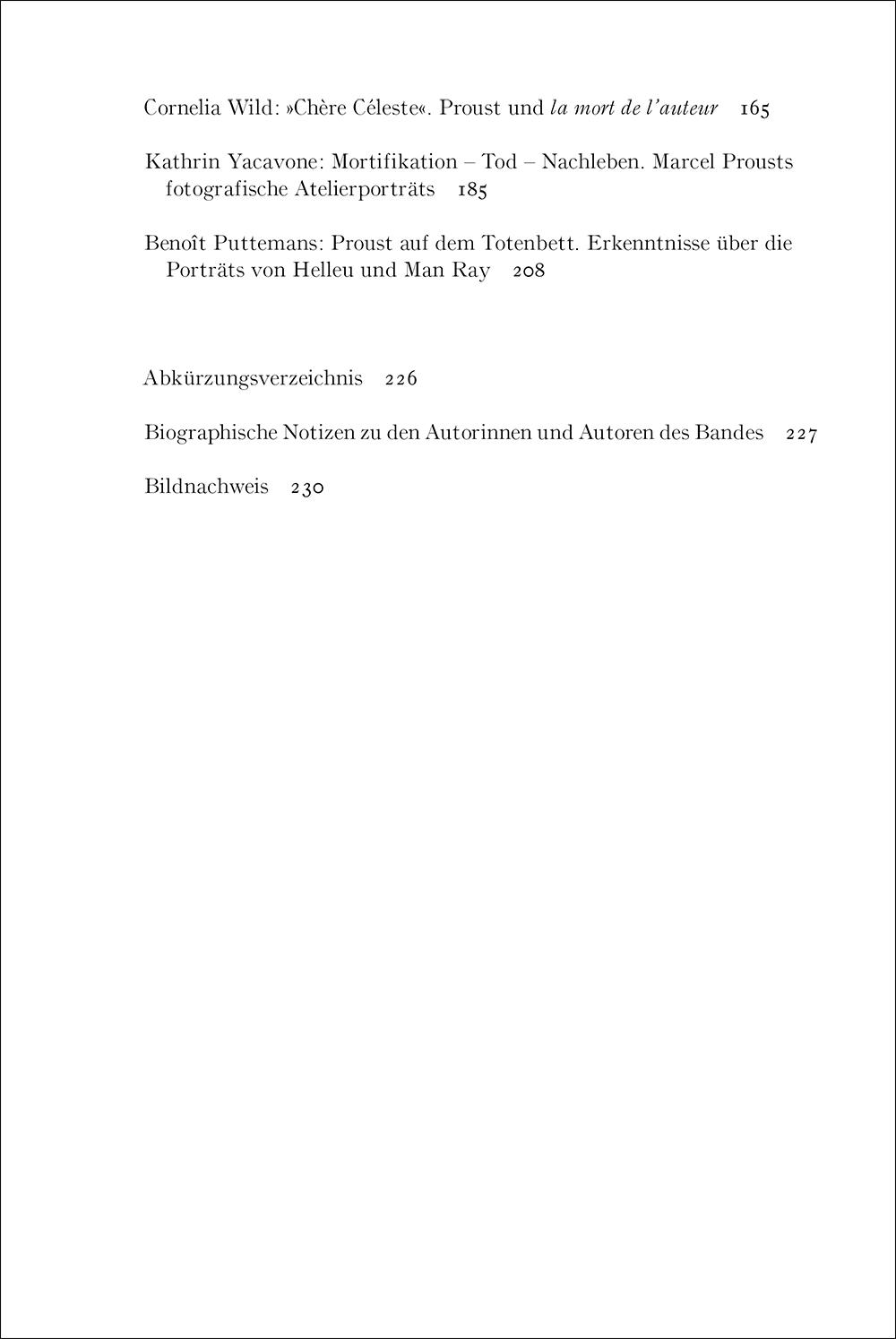 Beispielinhalt (Bild) Marcel Proust und der Tod