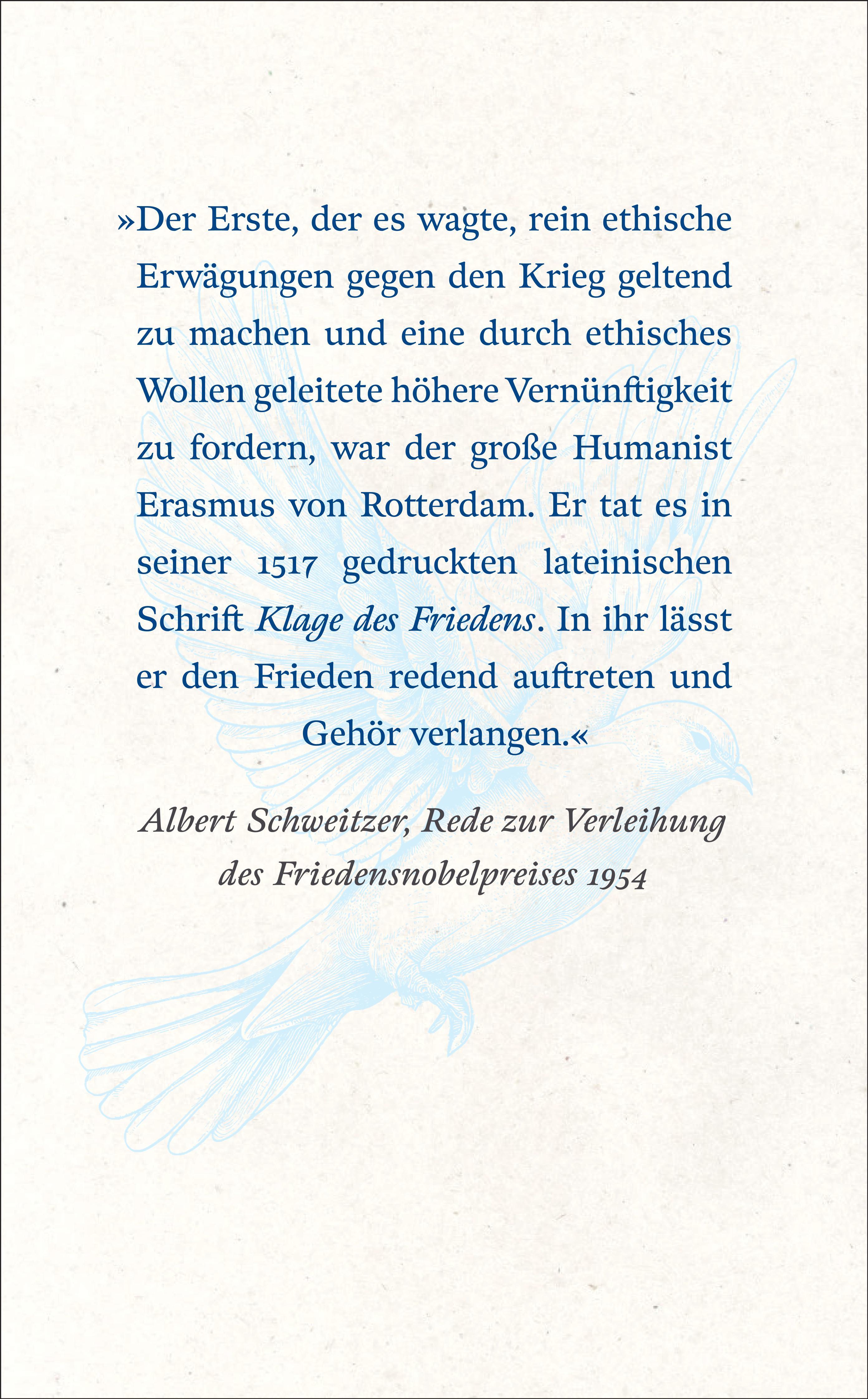 Rückseitencover Die Klage des Friedens