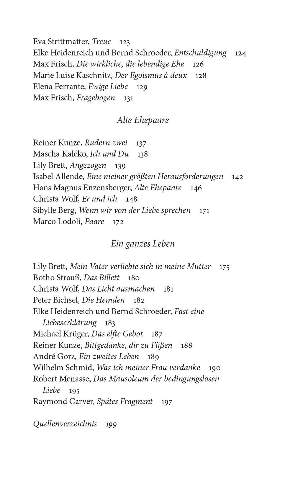 Beispielinhalt (Bild) Verliebt, verlobt, verheiratet geblieben
