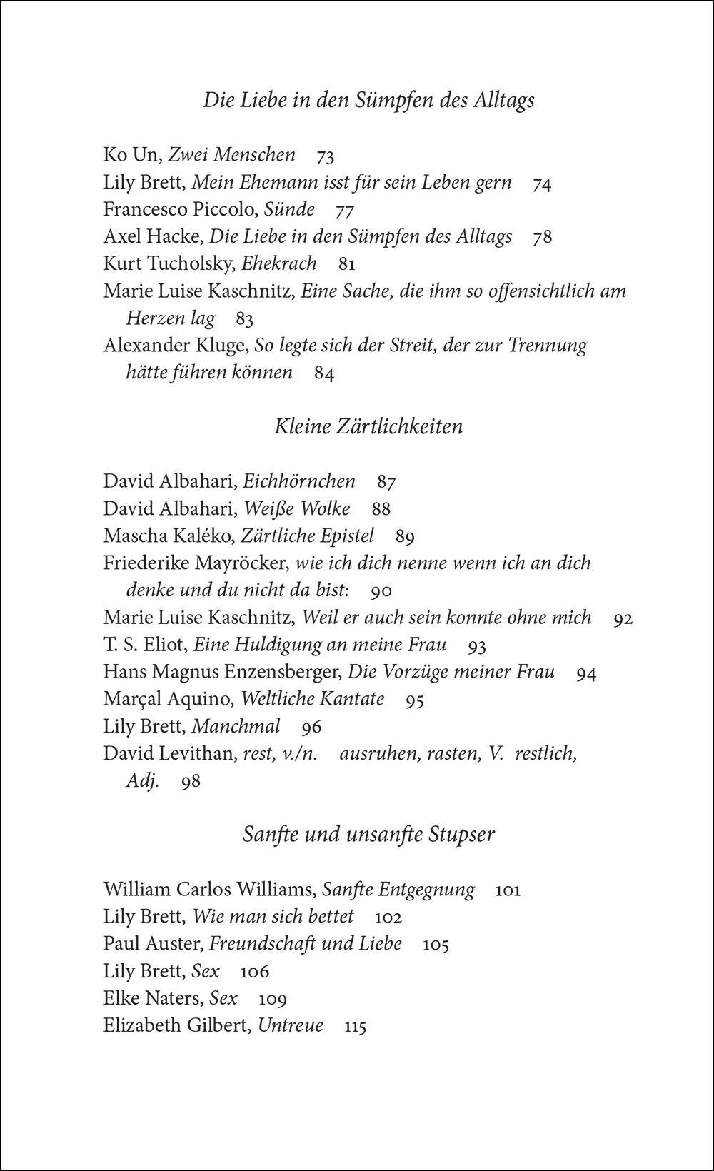 Beispielinhalt (Bild) Verliebt, verlobt, verheiratet geblieben