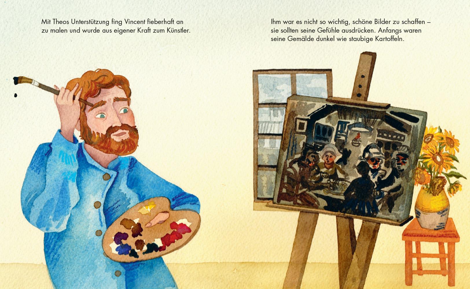 Beispielinhalt (Bild) Little People, Big Dreams - Vincent van Gogh