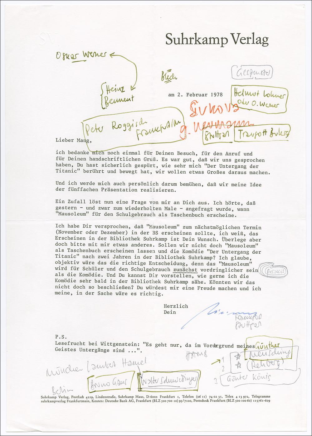 Beispielinhalt (Bild) Hundert Briefe